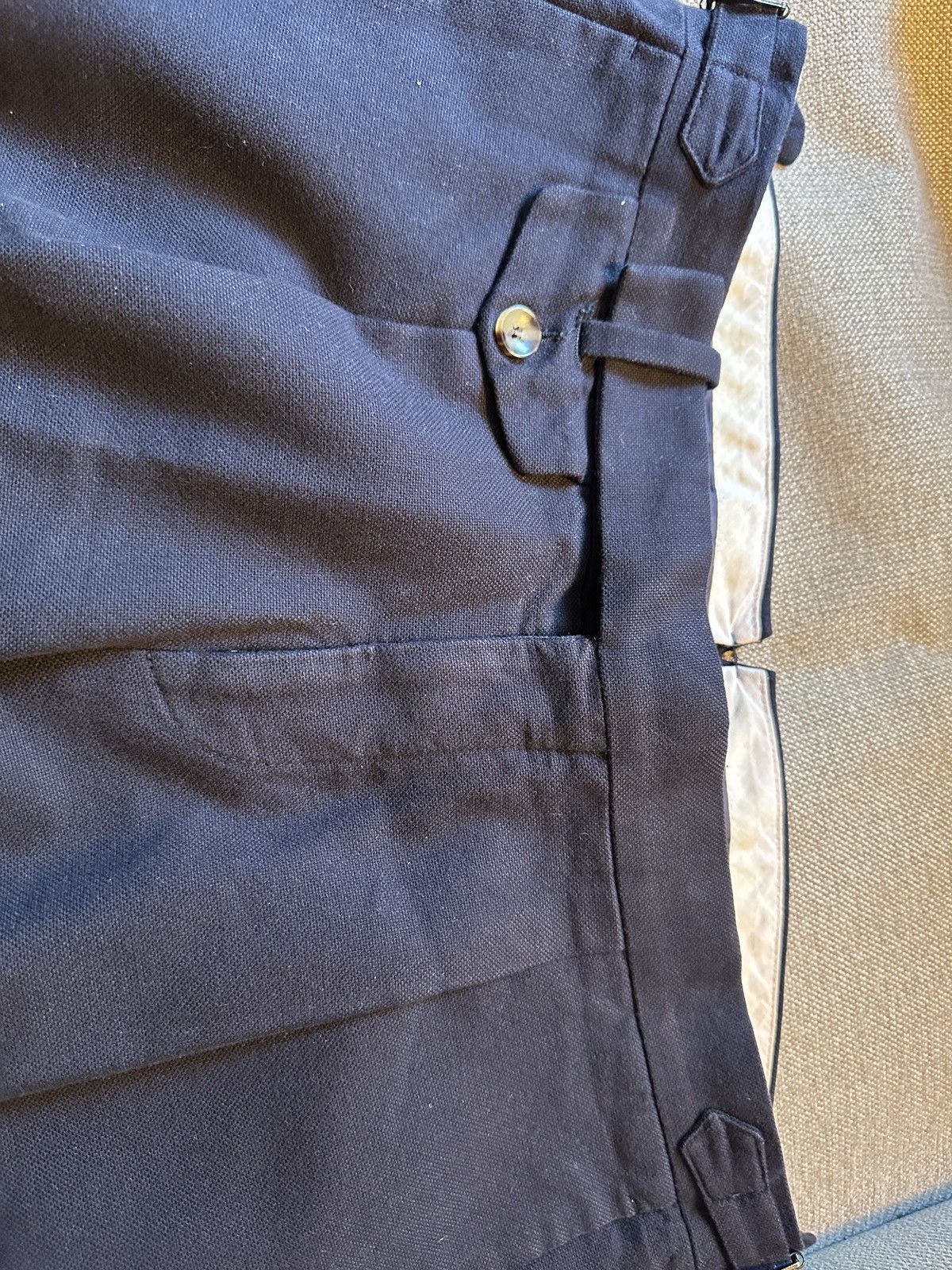 Suitsupply SUITSUPPLY Hudson Blue Cotton Suit Slim 38R Size 38R - 5 Thumbnail