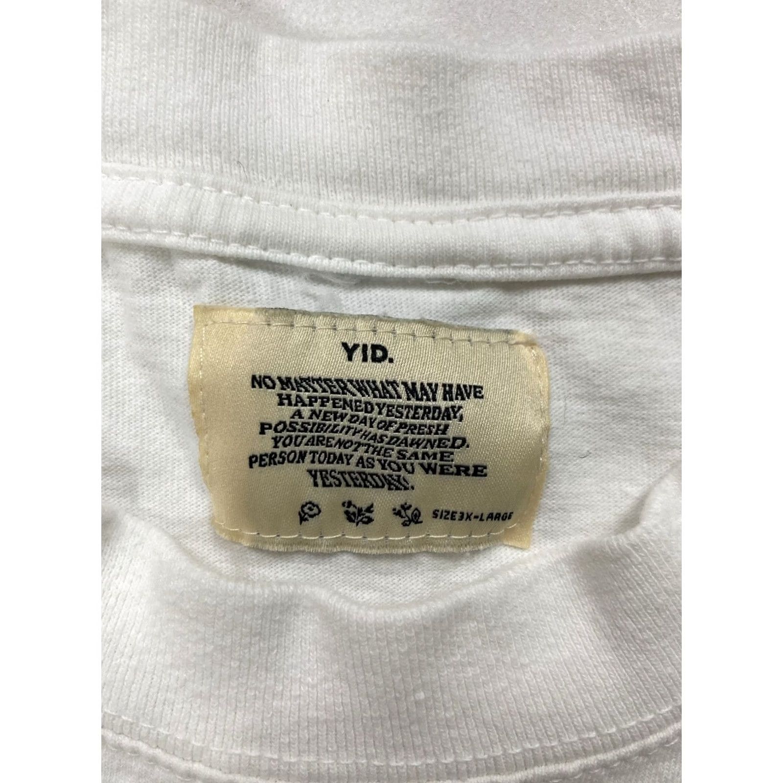 Vintage VINTAGE Yesterday Is Dead T-Shirt Men 3XL White Short Sleeve Graphic Print Crew Neck Logo All Seasons Size US XXL / EU 58 / 5 - 3 Thumbnail