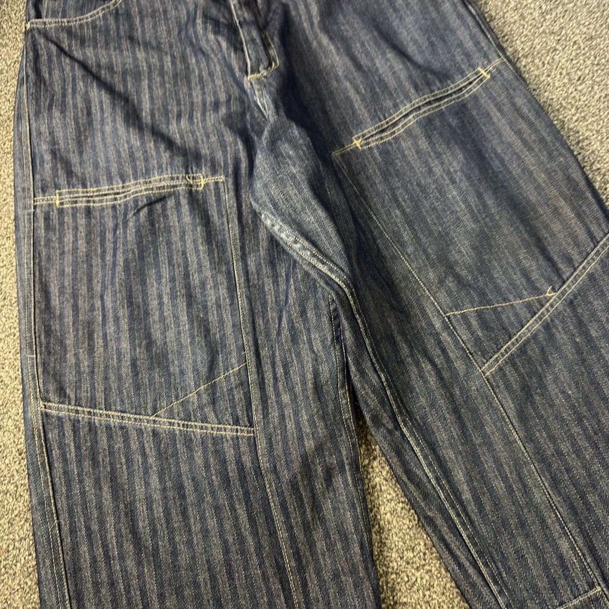 Ruff Ryders Vintage y2k Baggy Flared Tweed Ruff Ryders Dirty Denim Rap Size US 38 / EU 54 - 4 Thumbnail