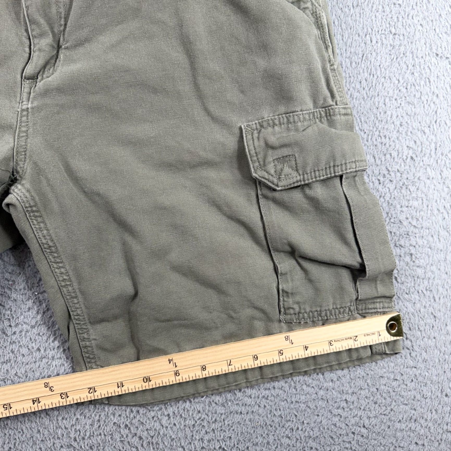 Carhartt VINTAGE Carhartt Cargo Shorts Men Regular Size 36 Green 9in Inseam 10-12in Rise Workwear Baggy Pockets Size US 34 / EU 50 - 2 Thumbnail