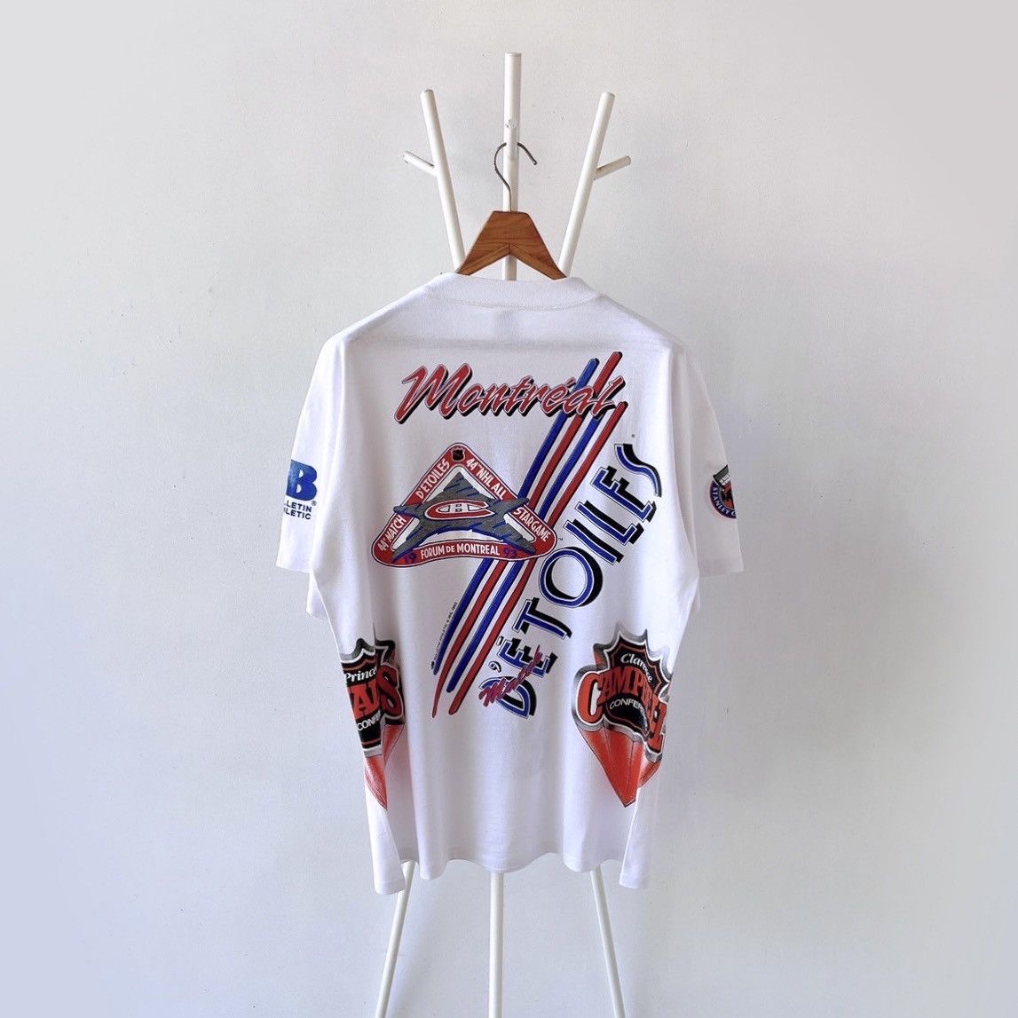 Vintage 90s Montreal Canadiens hockey OVP t-shirt/ XL Size US XL / EU 56 / 4 - 7 Thumbnail