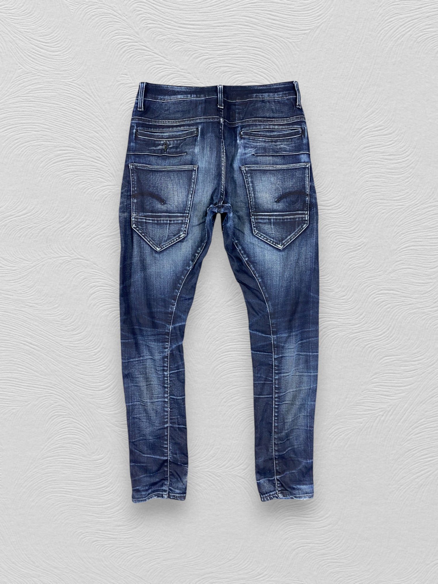 Japanese Brand Blue Vintage G-Star Skinny Jeans 32x29.5 - JN3266 Size US 32 / EU 48 - 2 Thumbnail