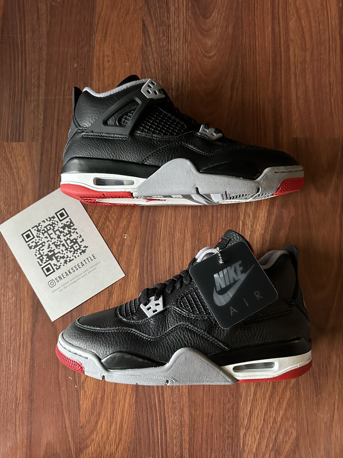 Jordan Brand Jordan 4 Retro Bred Reimagined (GS) Size 6.5Y/8W FQ8213-006 Size US 6.5 / EU 39-40 - 1 Thumbnail