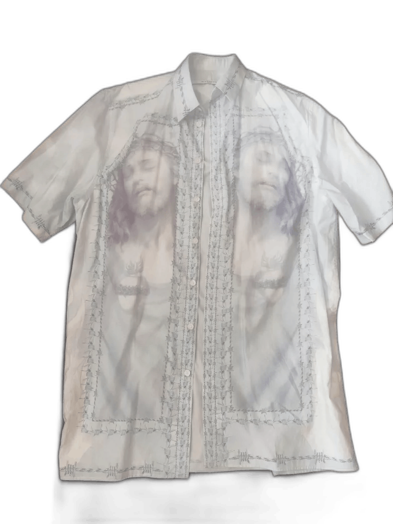 Givenchy Givenchy Runway Oversized Short Sleeve Shirt Size US M / EU 48-50 / 2 - 1 Thumbnail