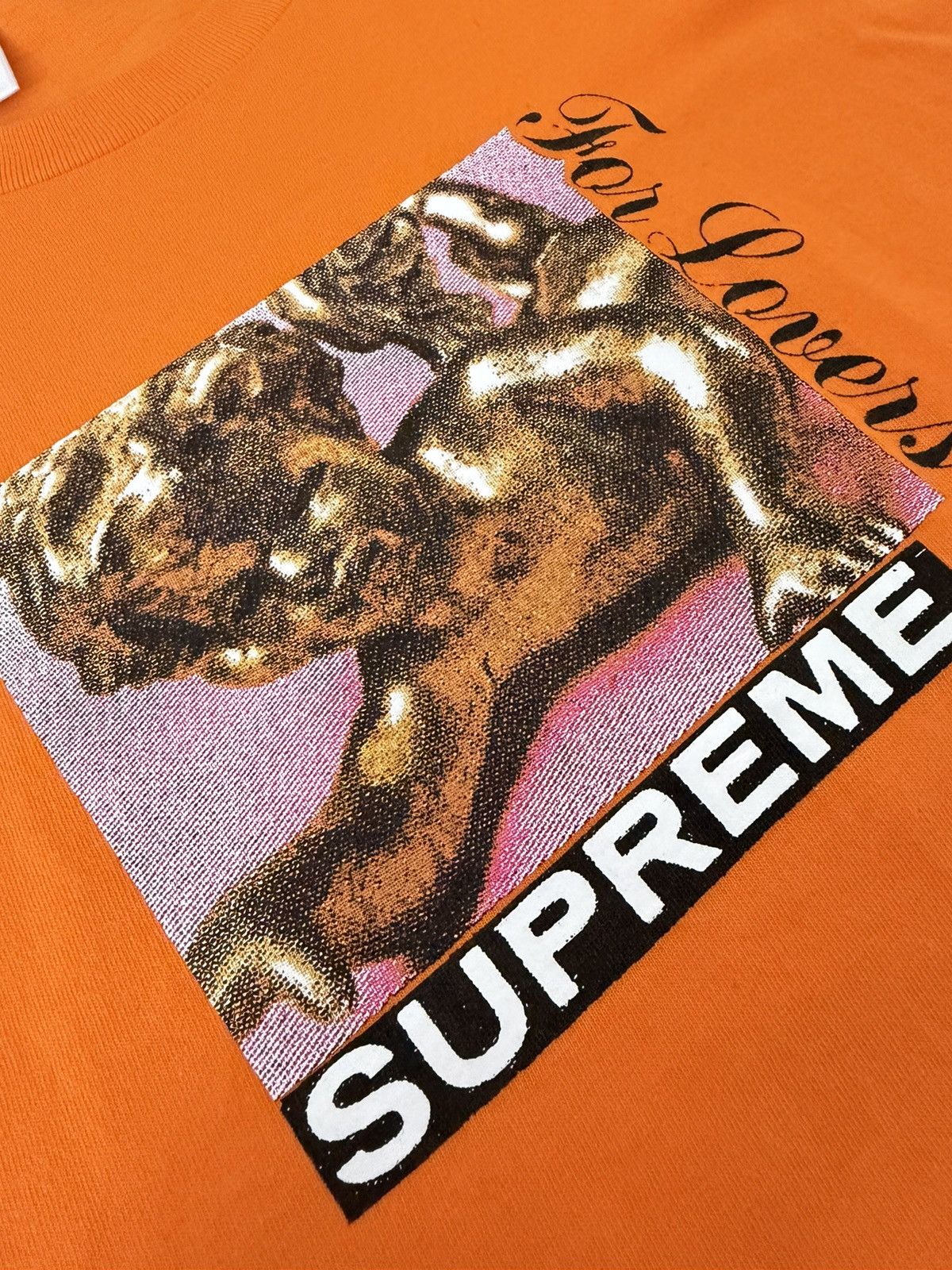 Supreme Supreme FW20 Lovers Tee Orange Size US M / EU 48-50 / 2 - 4 Thumbnail