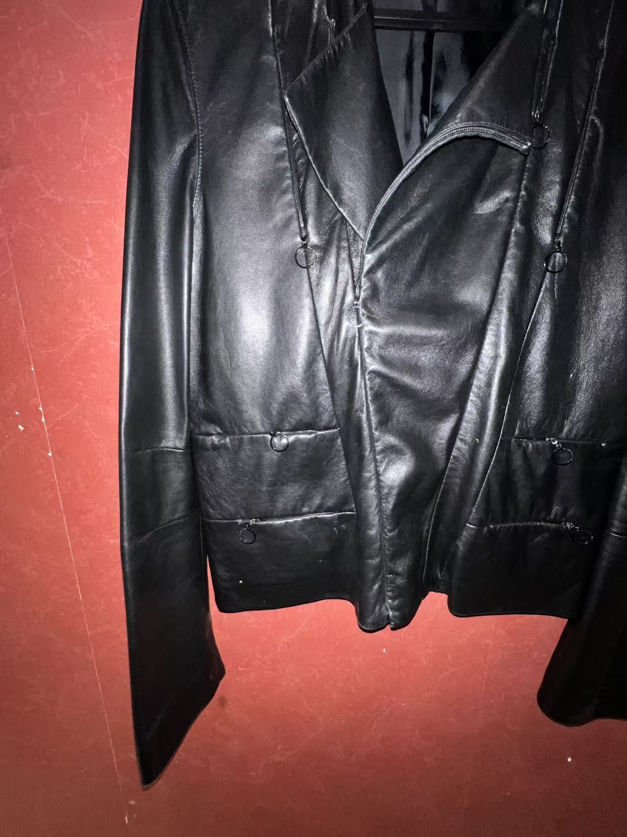 Balenciaga 2008 8-zippers leather jacket Size US S / EU 44-46 / 1 - 4 Thumbnail