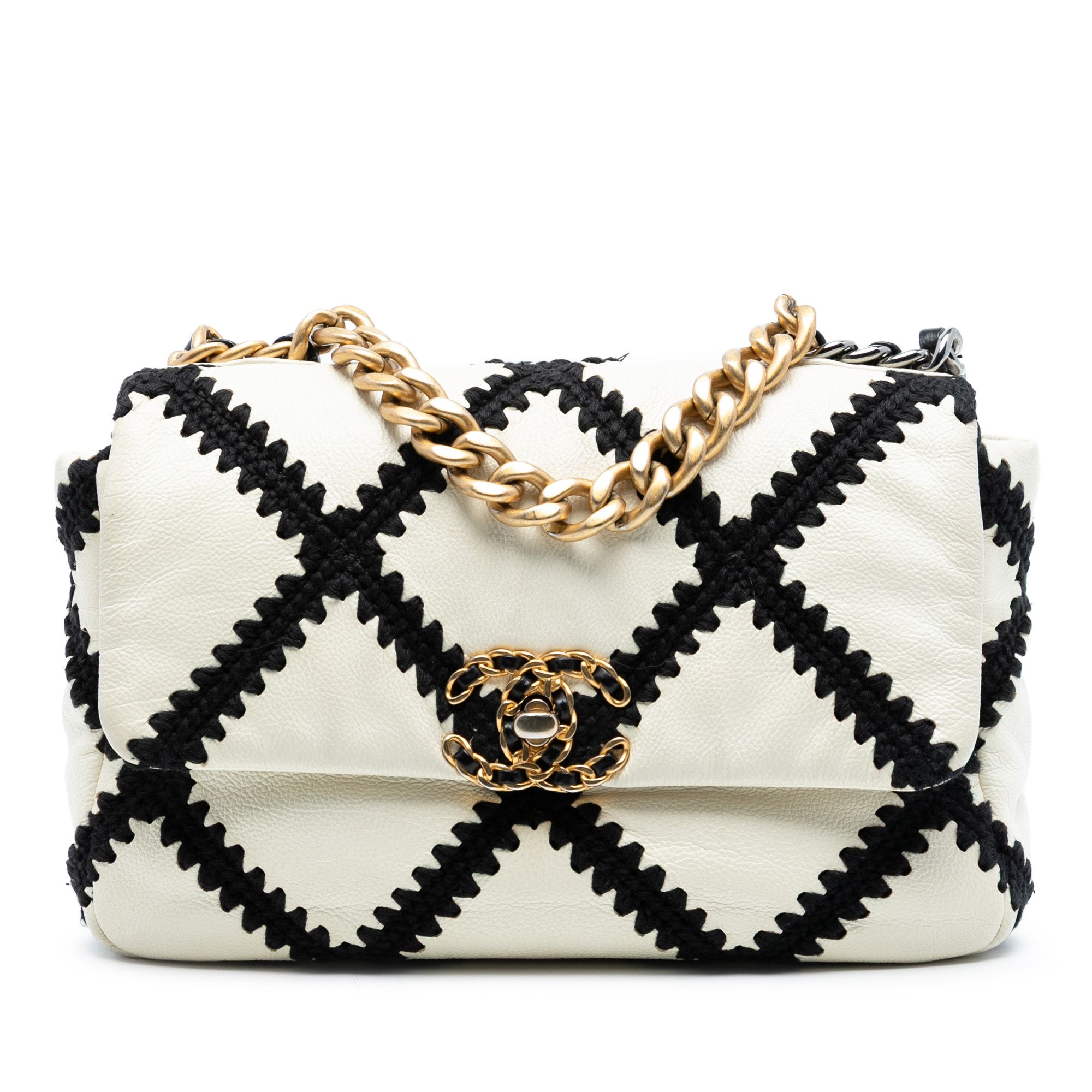 Chanel Medium Crochet Calfskin 19 Flap