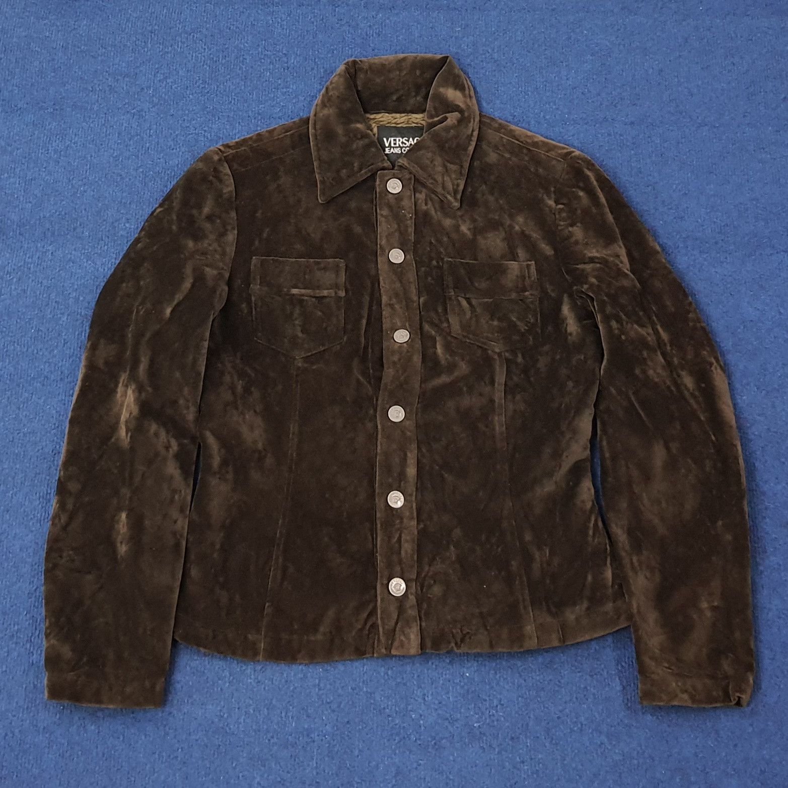 Versace Jeans Couture Vintage Versace Jeans Couture Velvet Jacket C247N28 Size US S / EU 44-46 / 1 - 1 Thumbnail