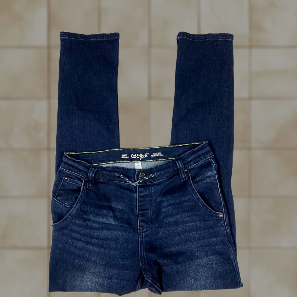 Vintage Cat & Jack Jeans Skinny 14 Juniors Women Denim Blue 28x28 Stretch Zipper 28in Inseam 28in Vintage No Total Flex Size 28" / US 6 / IT 42 - 1 Thumbnail