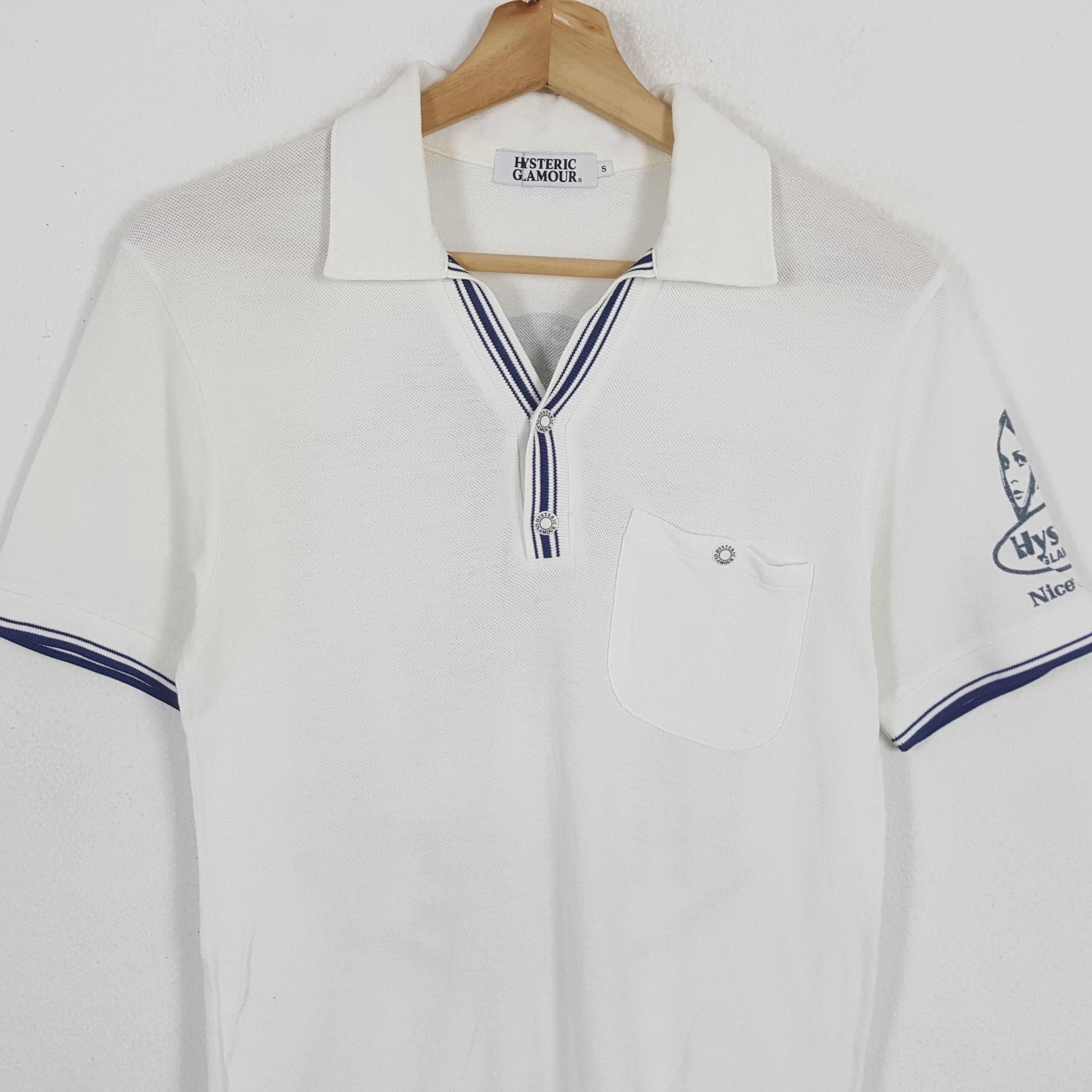 Hysteric Glamour × Japanese Brand × Vintage Vintage HYSTERIC GLAMOUR Japanese Fashion Brand Polos Size XS / US 0-2 / IT 36-38 - 4 Thumbnail