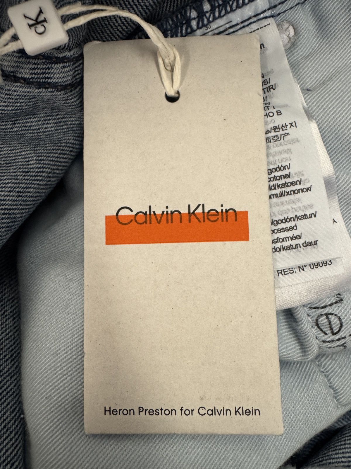 Calvin Klein × Heron Preston Calvin Klein x Heron Preston Men Carpenter Jean - Light Wash Size US 30 / EU 46 - 8 Thumbnail