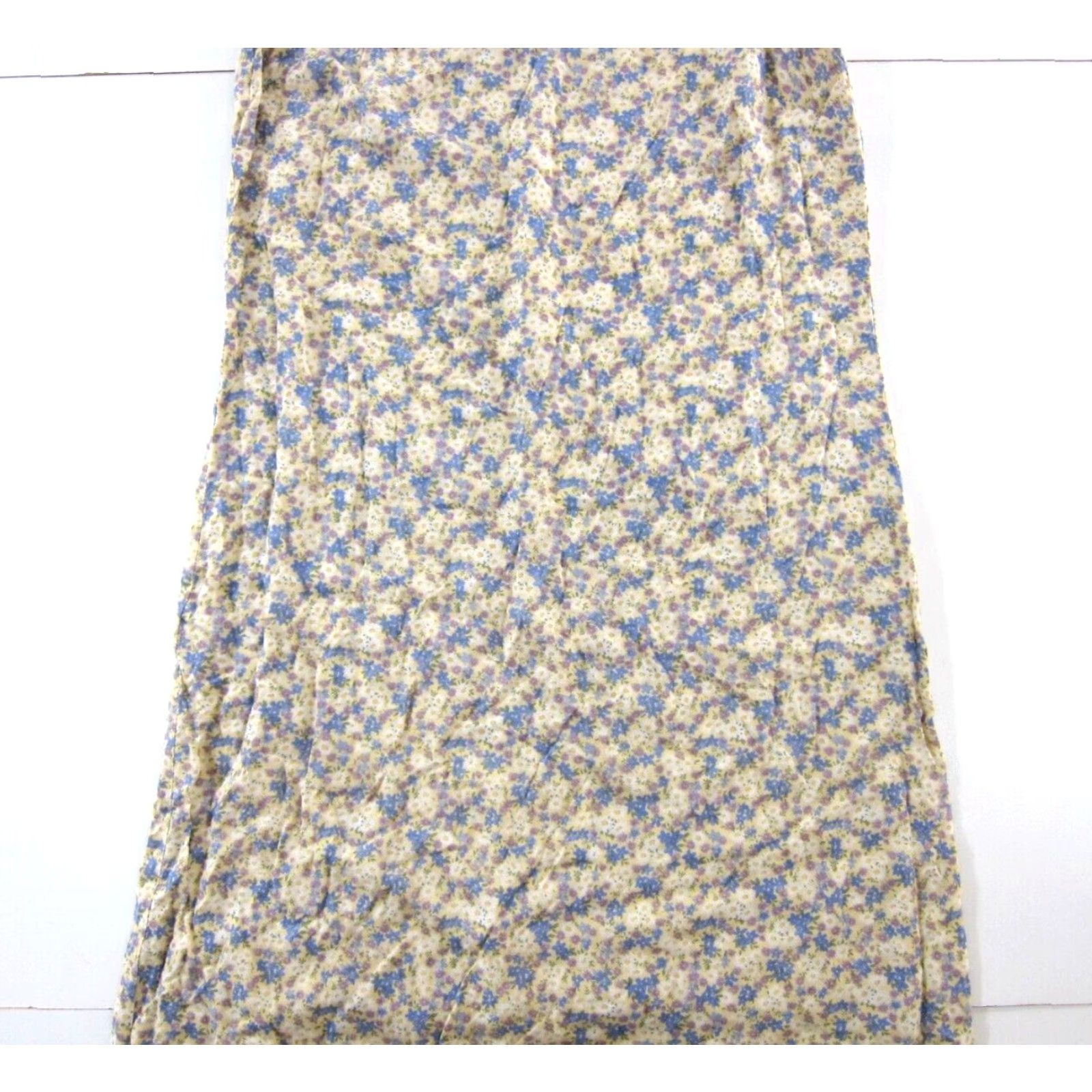Vintage VINTAGE Ease Sport Maxi Dress Sleeveless Floral 100% Rayon Yellow Blue 6 Women Size M / US 6-8 / IT 42-44 - 7 Thumbnail