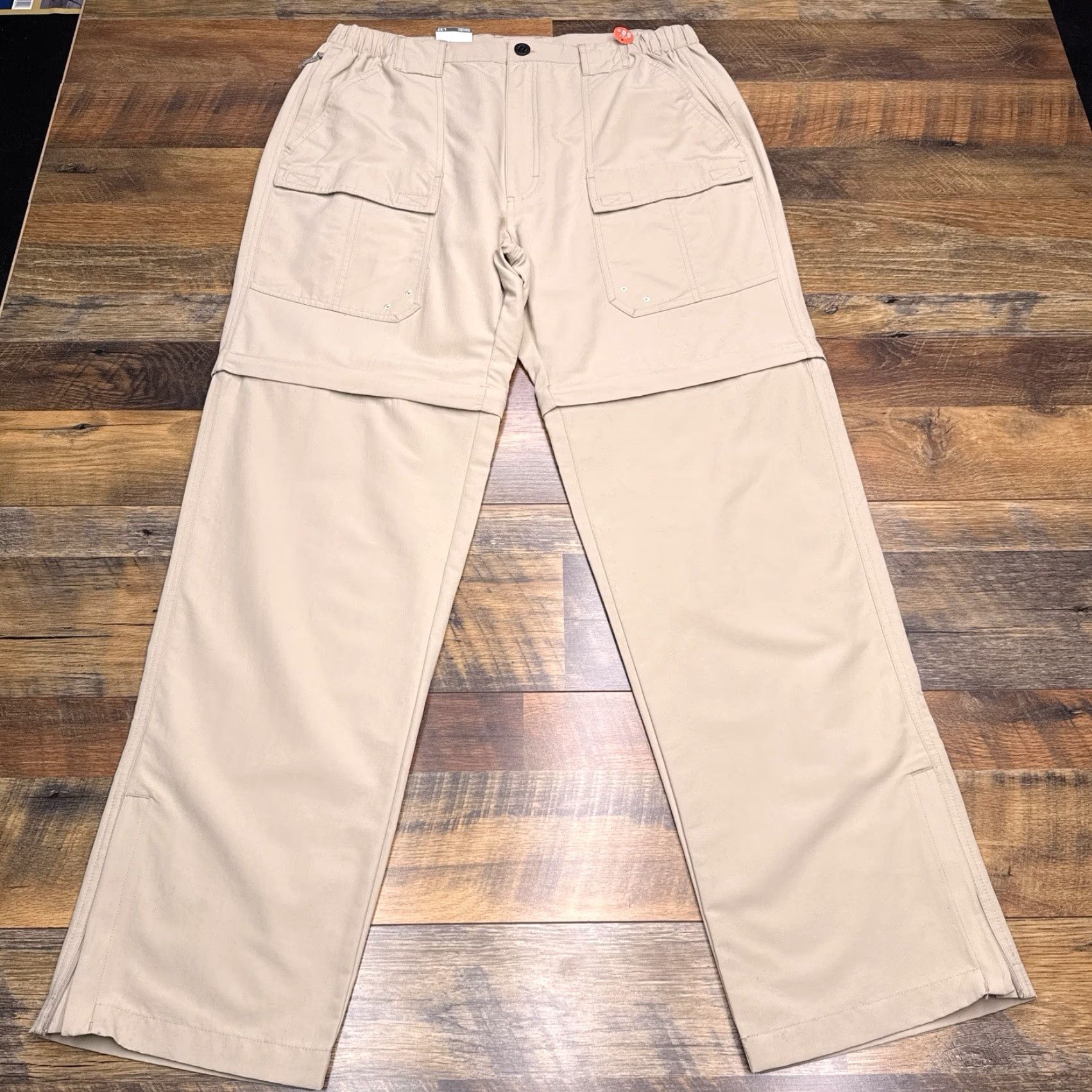 Vintage World Wide Sportsman Pants Convertible Zip Off Mens 34x32 Tan Regular Mens Size US 34 / EU 50 - 2 Thumbnail