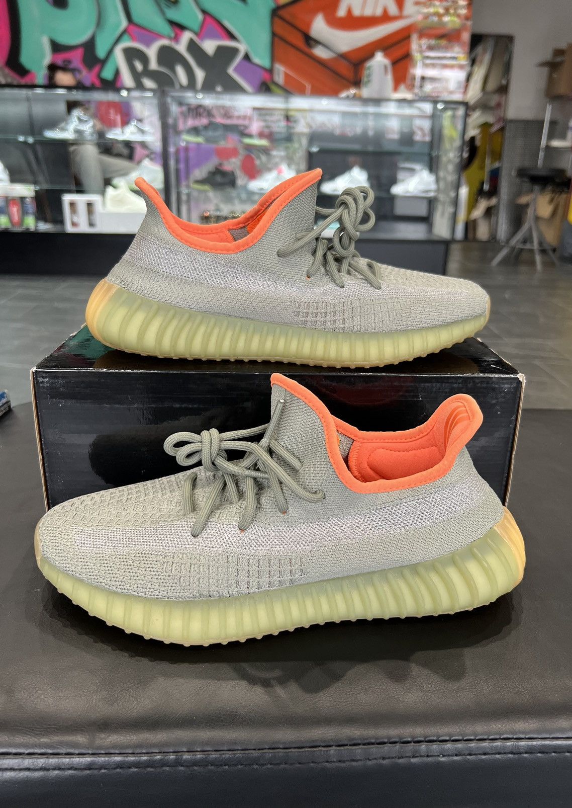 adidas gazelle silver green womens adidas Yeezy Boost 350 V2 Desert Sage main image 1
