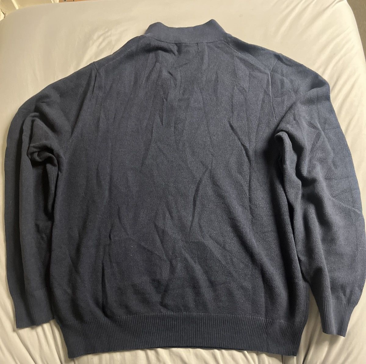 Brooks Brothers Navy Brooks Brothers Quarter Zip Sweater Size US XL / EU 56 / 4 - 2 Thumbnail