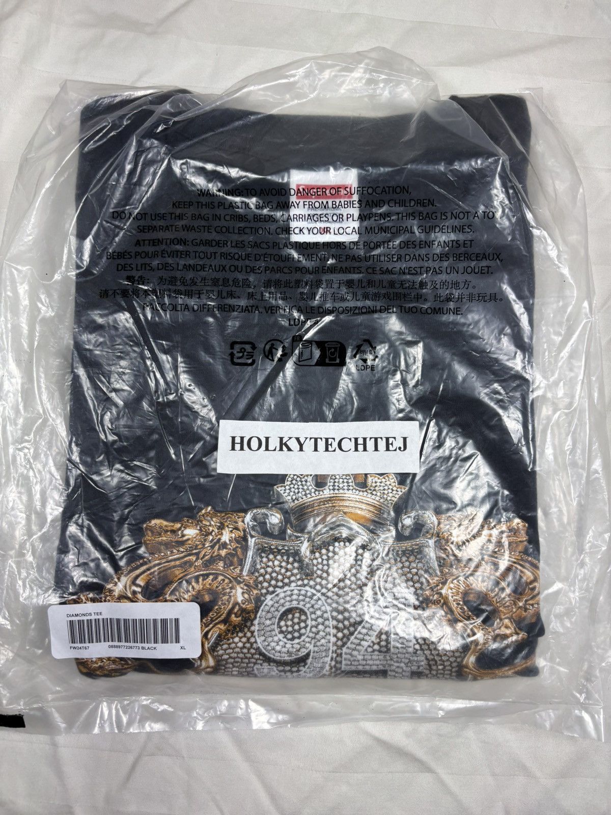 Supreme Supreme Diamonds Tee Size US M / EU 48-50 / 2 - 2 Thumbnail