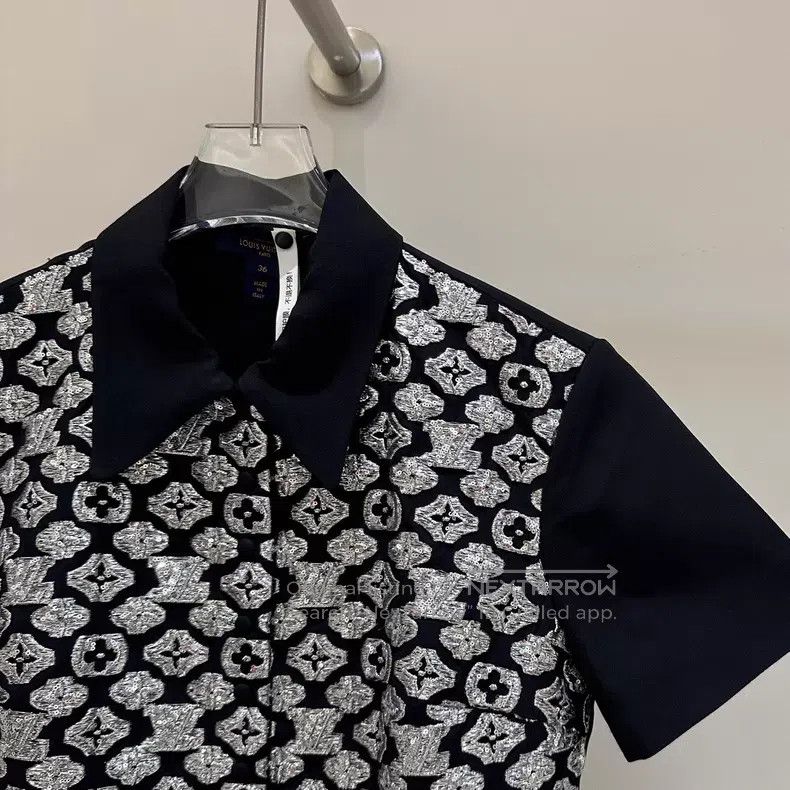 Louis Vuitton Louis Vuitton Acetate presbyopic paneled short-sleeved dre Size XS / US 0-2 / IT 36-38 - 4 Thumbnail