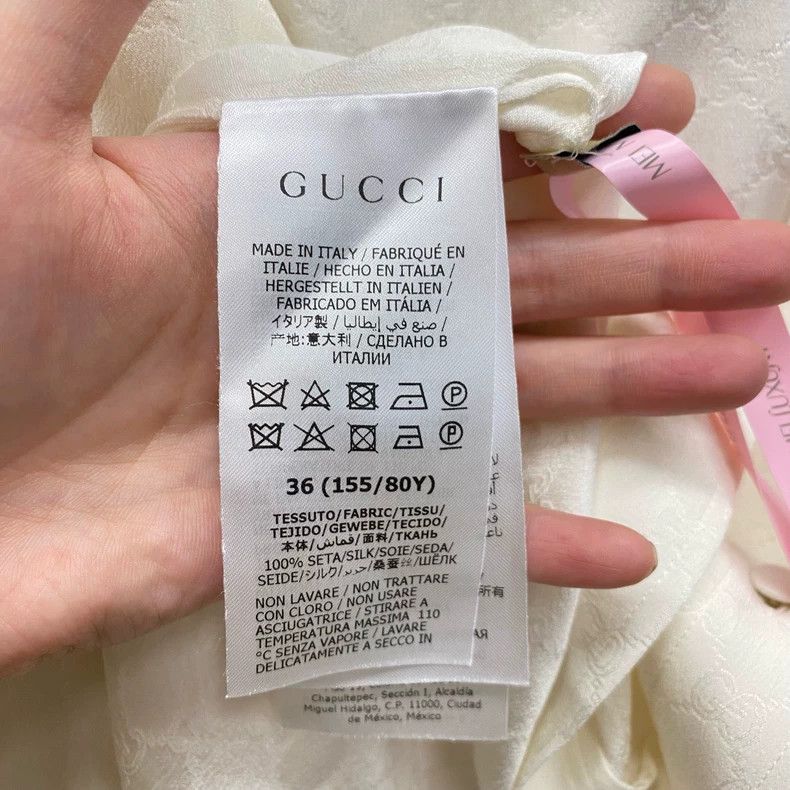 Gucci Gucci Milk-white mulberry silk old flower full-print shirt Size XS / US 0-2 / IT 36-38 - 4 Thumbnail
