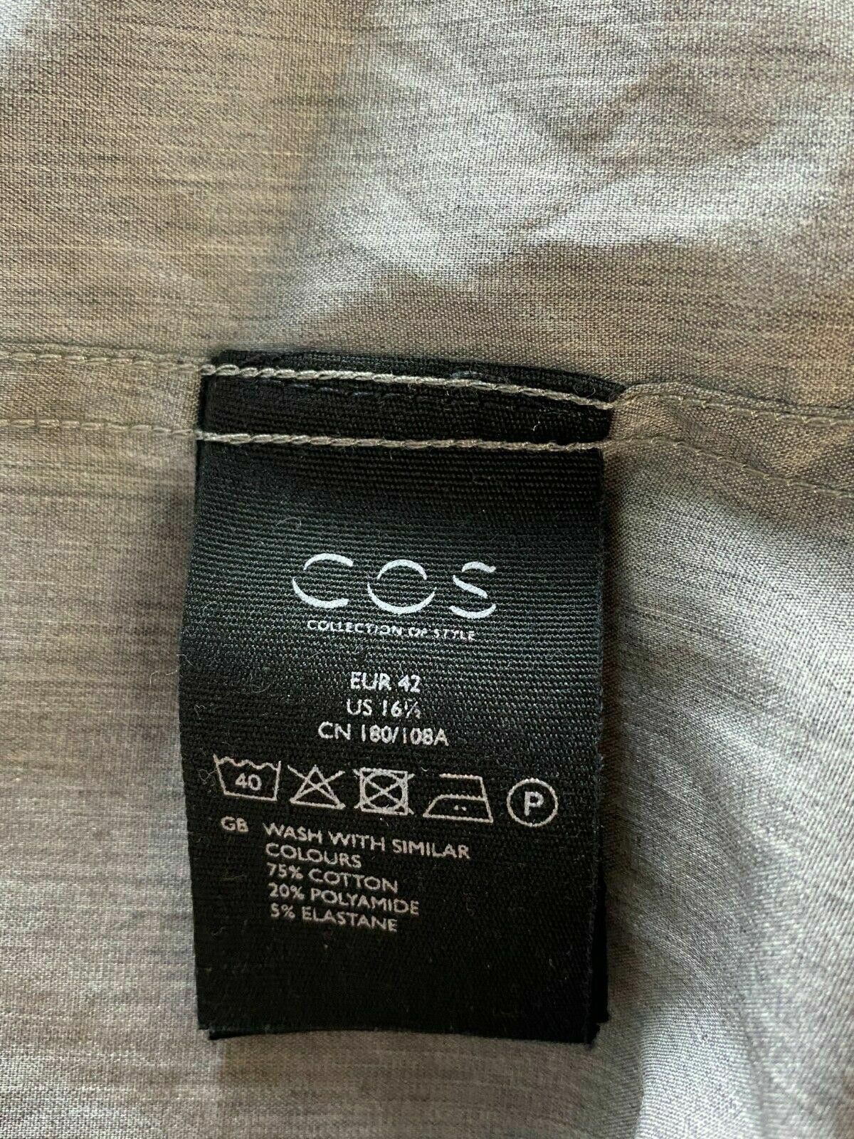 Cos Cos Gray Slim Fit Button Dowbn Dress Shirt Size 42 Size US M / EU 48-50 / 2 - 10 Thumbnail
