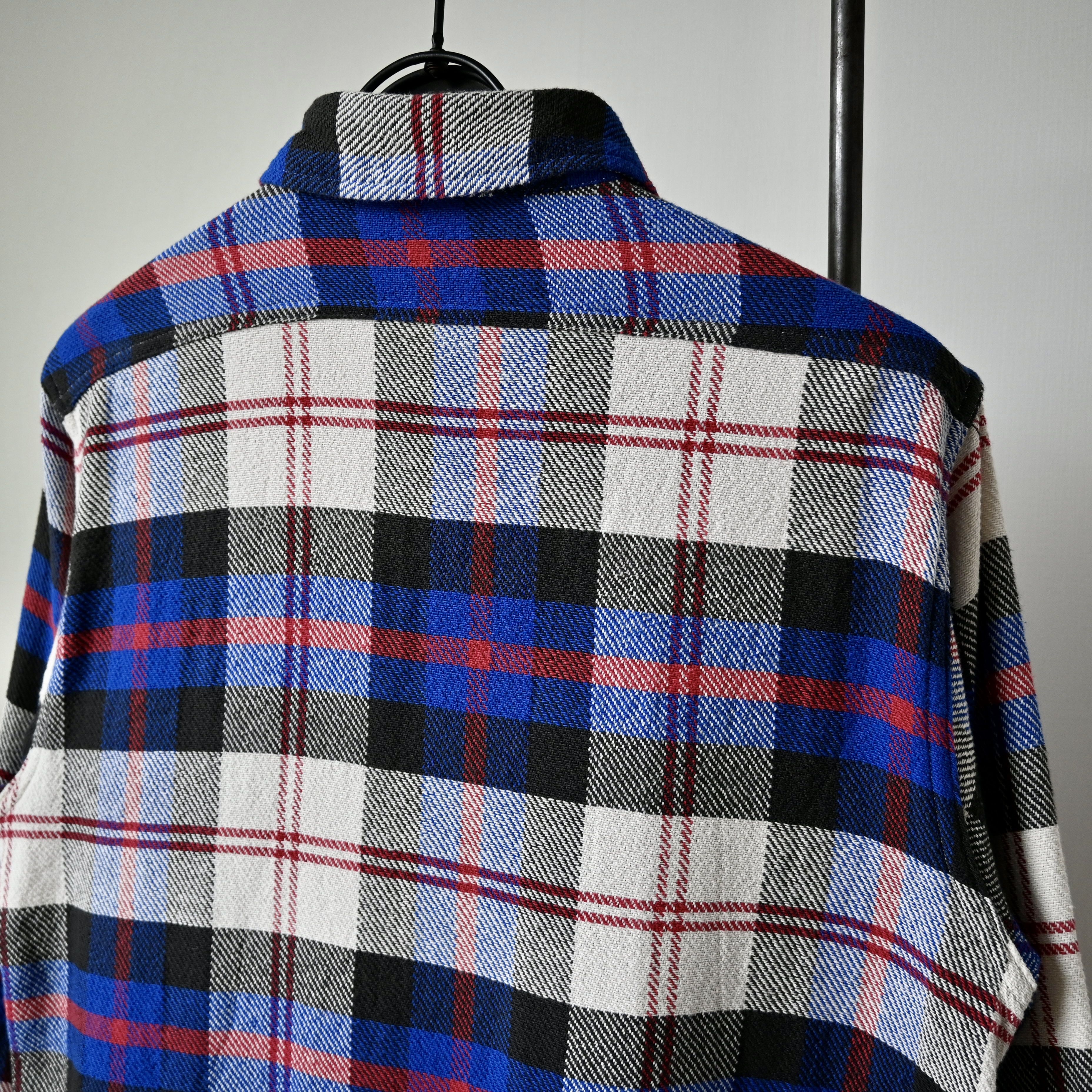 Sugar Cane Sugar Cane "Soft Twill" flannel work shirt, blue plaid, M Size US M / EU 48-50 / 2 - 3 Thumbnail