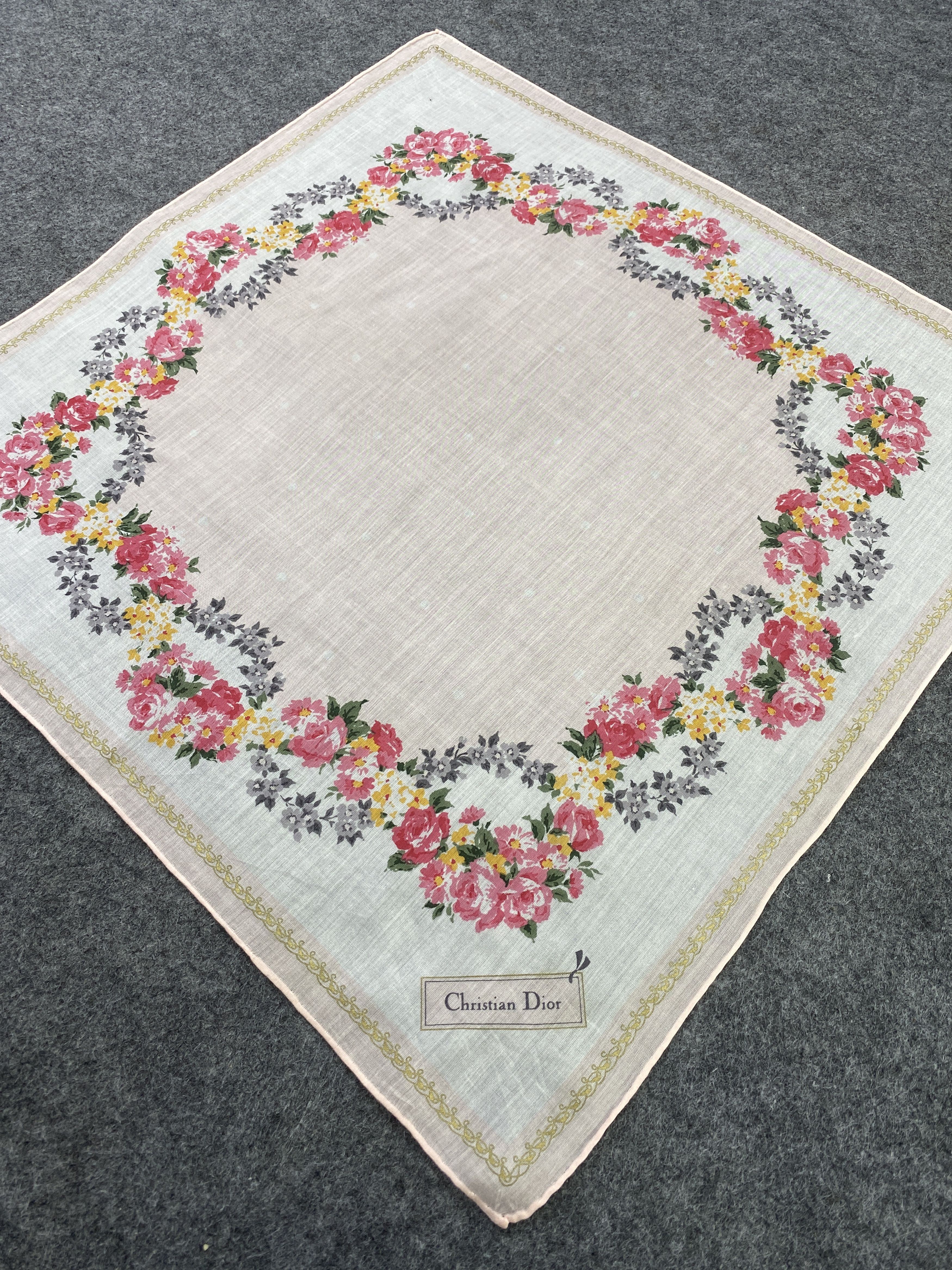 Christian Dior Monsieur × Vintage Christian Dior Handkerchief / Bandana / Neckerchief-B146 Size ONE SIZE - 4 Thumbnail