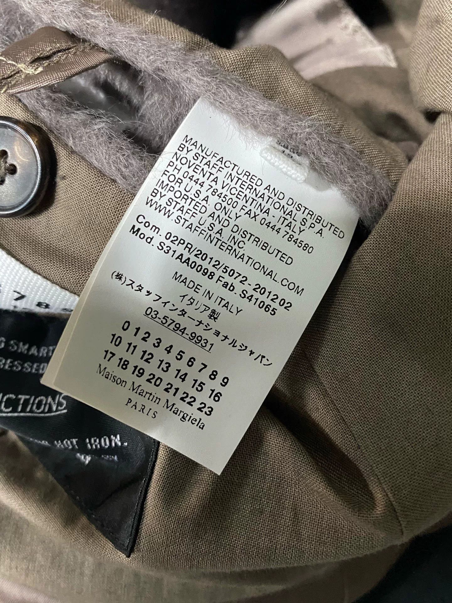 Maison Margiela Maison Margiela Long Wool Coat in Beige Size US M / EU 48-50 / 2 - 6 Thumbnail