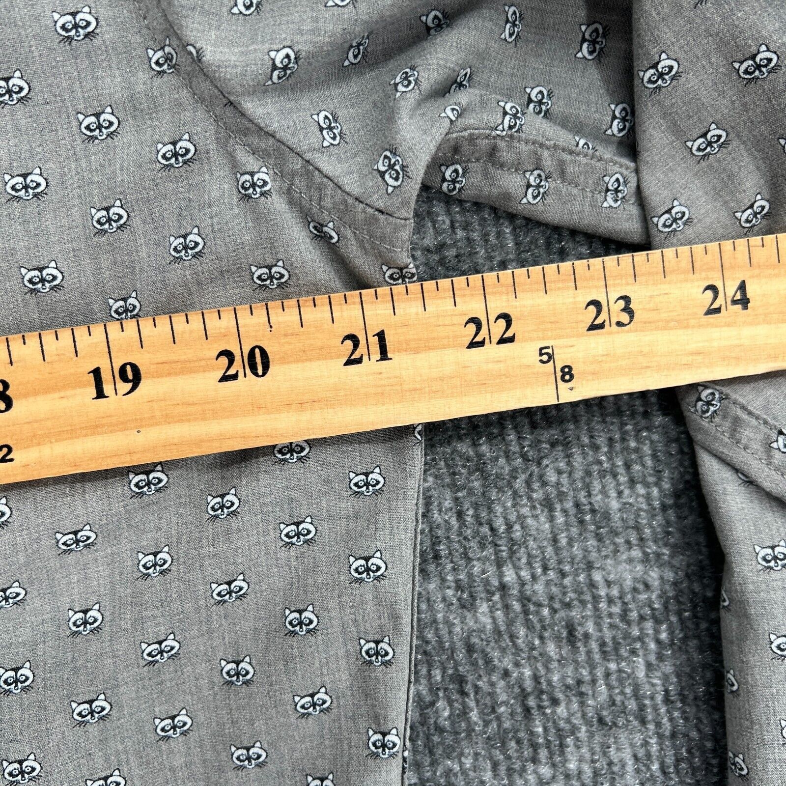 Banana Republic Banana Republic Luxe Poplin Untucked Slim Shirt Racoon Print Size US M / EU 48-50 / 2 - 11 Thumbnail