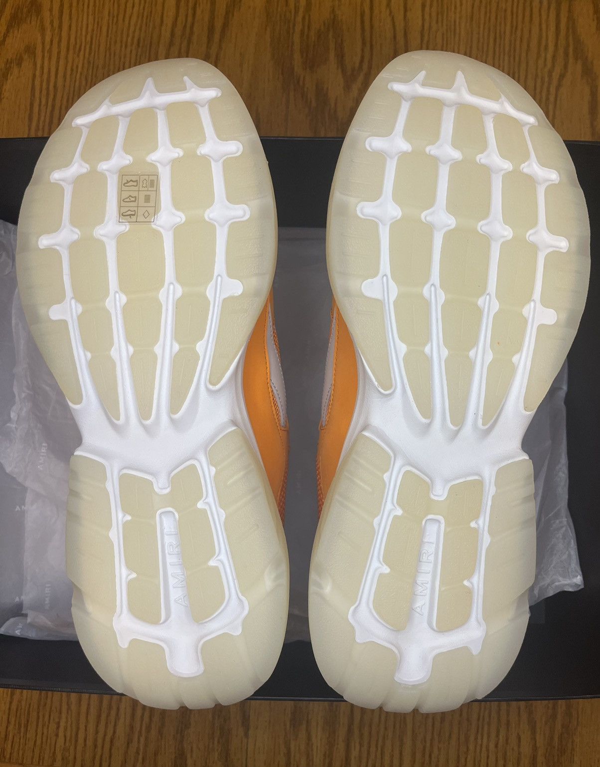 Amiri Amiri Bonerunner Sneaker (Orange) Size US 12 / EU 45 - 6 Thumbnail