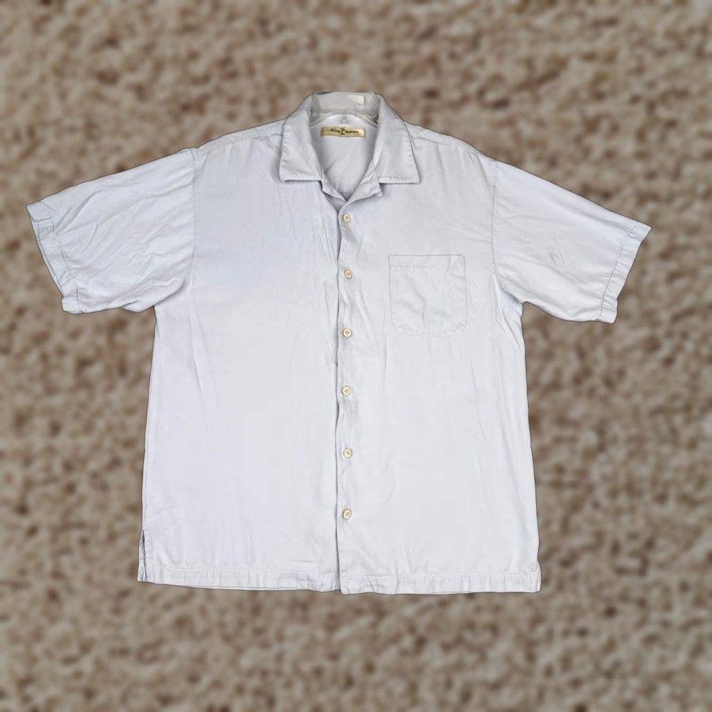 Tommy Bahama VINTAGE Tommy Bahama Shirt Men Medium Blue Silk Button Up Pocket M Adults Blue Aloha Beach Hawaiian Resort 90s Mens Size US M / EU 48-50 / 2 - 1 Thumbnail