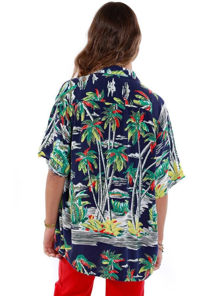 Designer Soft 80s Hawaiian Duke Button up Shirt - Vintage Size S / US 4 / IT 40 - 4 Thumbnail