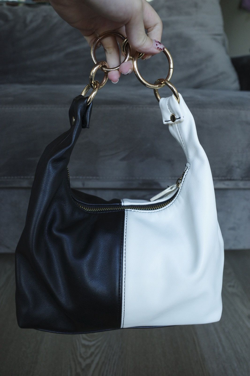 Urban Outfitters Urban outfitters black/white handle bag Size ONE SIZE - 2 Thumbnail