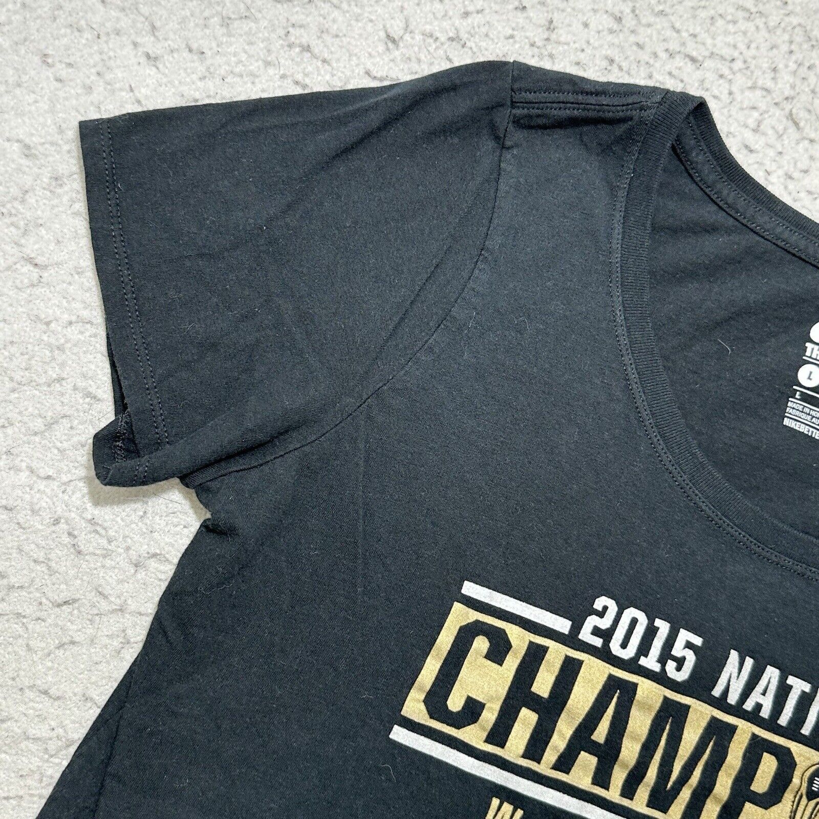 Nike Nike Alabama Crimson Tide Large 2015 Champs T Shirt Size L / US 10 / IT 46 - 6 Thumbnail