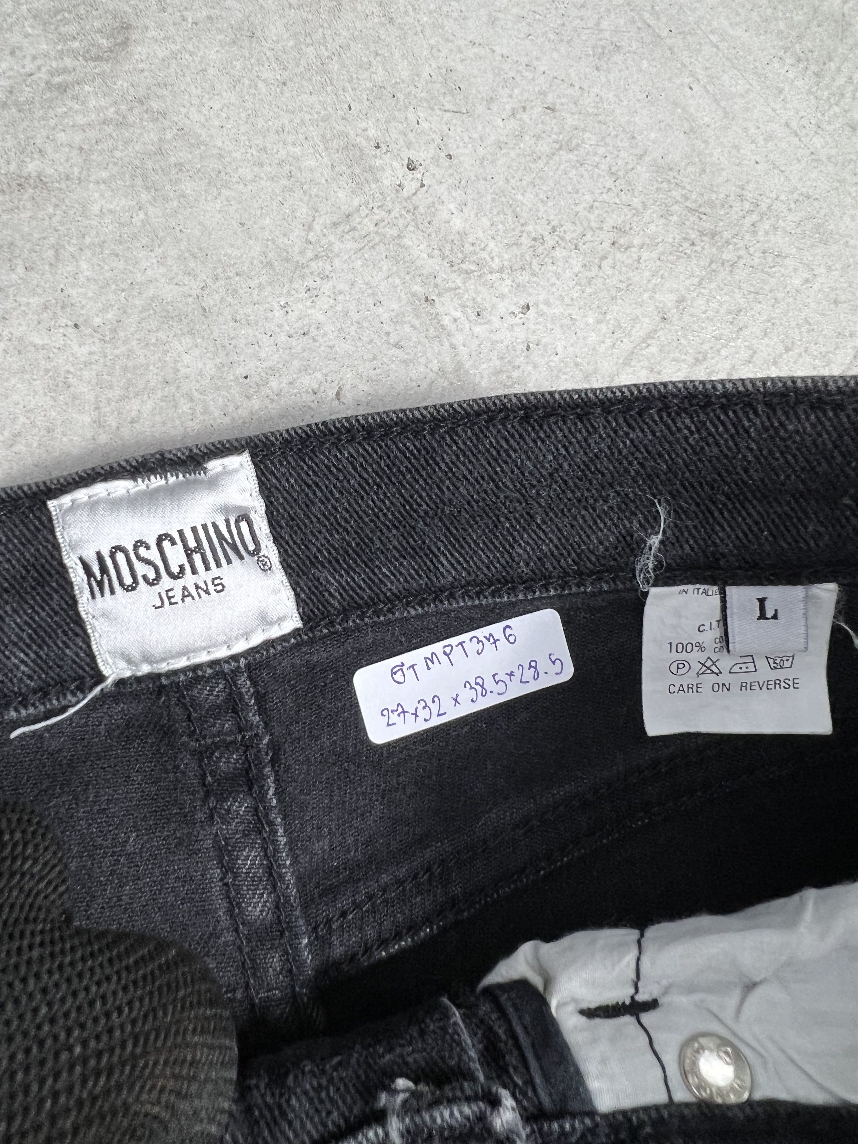 Moschino MOSCHINO Jeans Peace Black Denim GTMPT376 Size 27" / US 4 / IT 40 - 3 Thumbnail