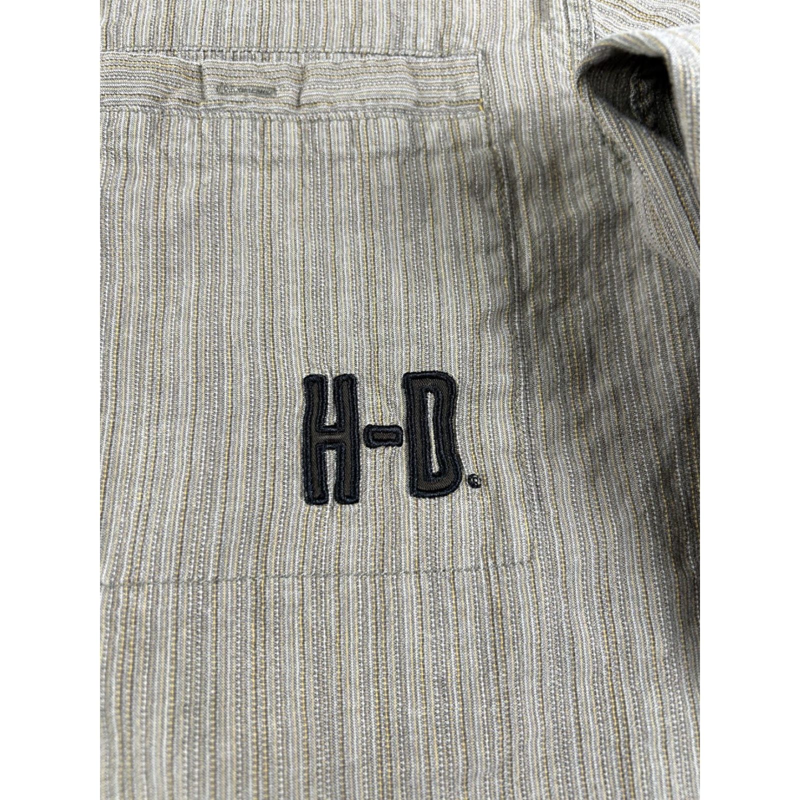 Harley Davidson Harley Davidson Shirt Mens 2XL Brown Striped Lined Button Up Genuine Motorcycles Size US XXL / EU 58 / 5 - 4 Thumbnail