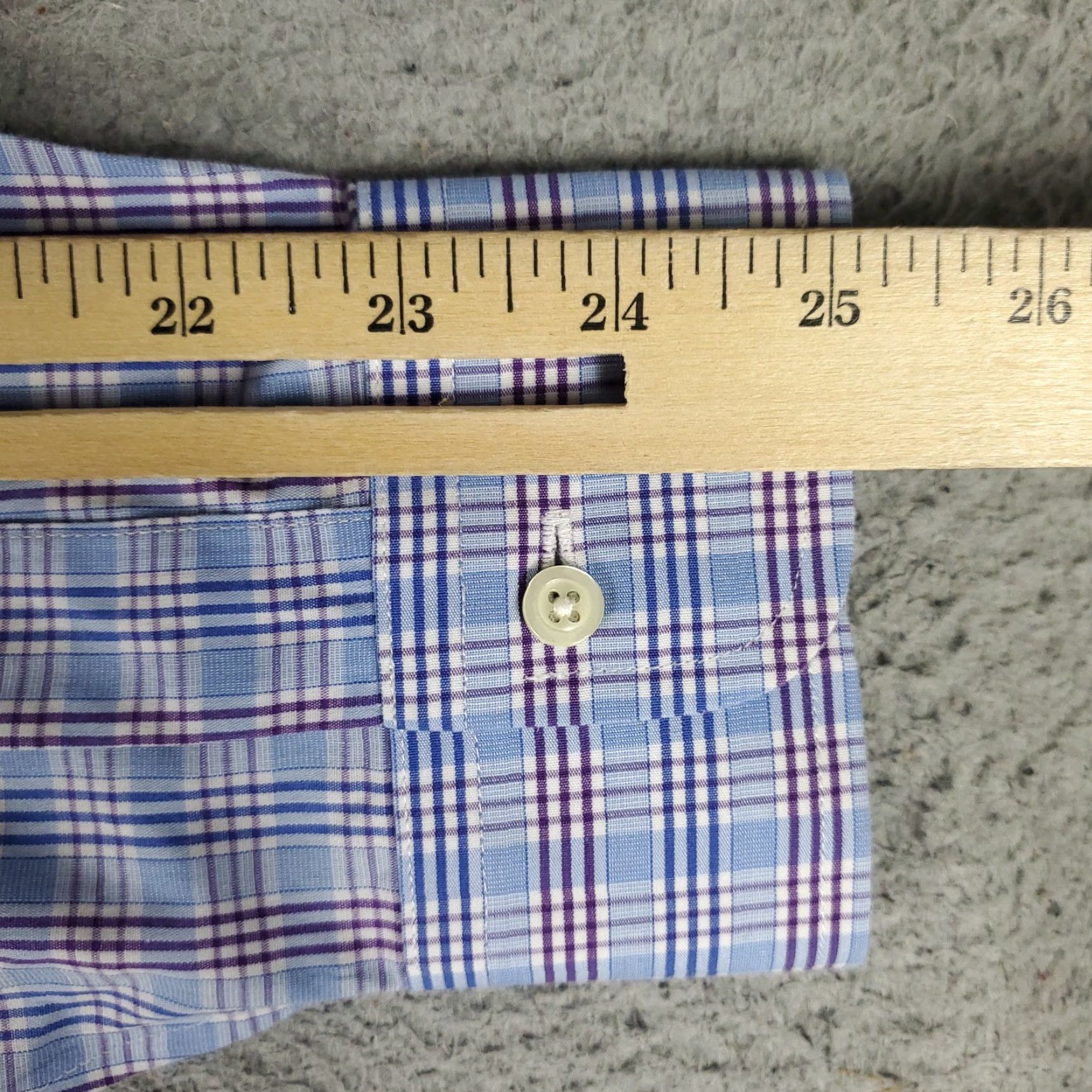 Brooks Brothers BROOKS BROTHERS Shirt Men's 16.5 Blue Plaid Regent Dress Button Up Long Sleeve Non-Iron Classic Casual Workwear Mens Size 42R - 7 Thumbnail