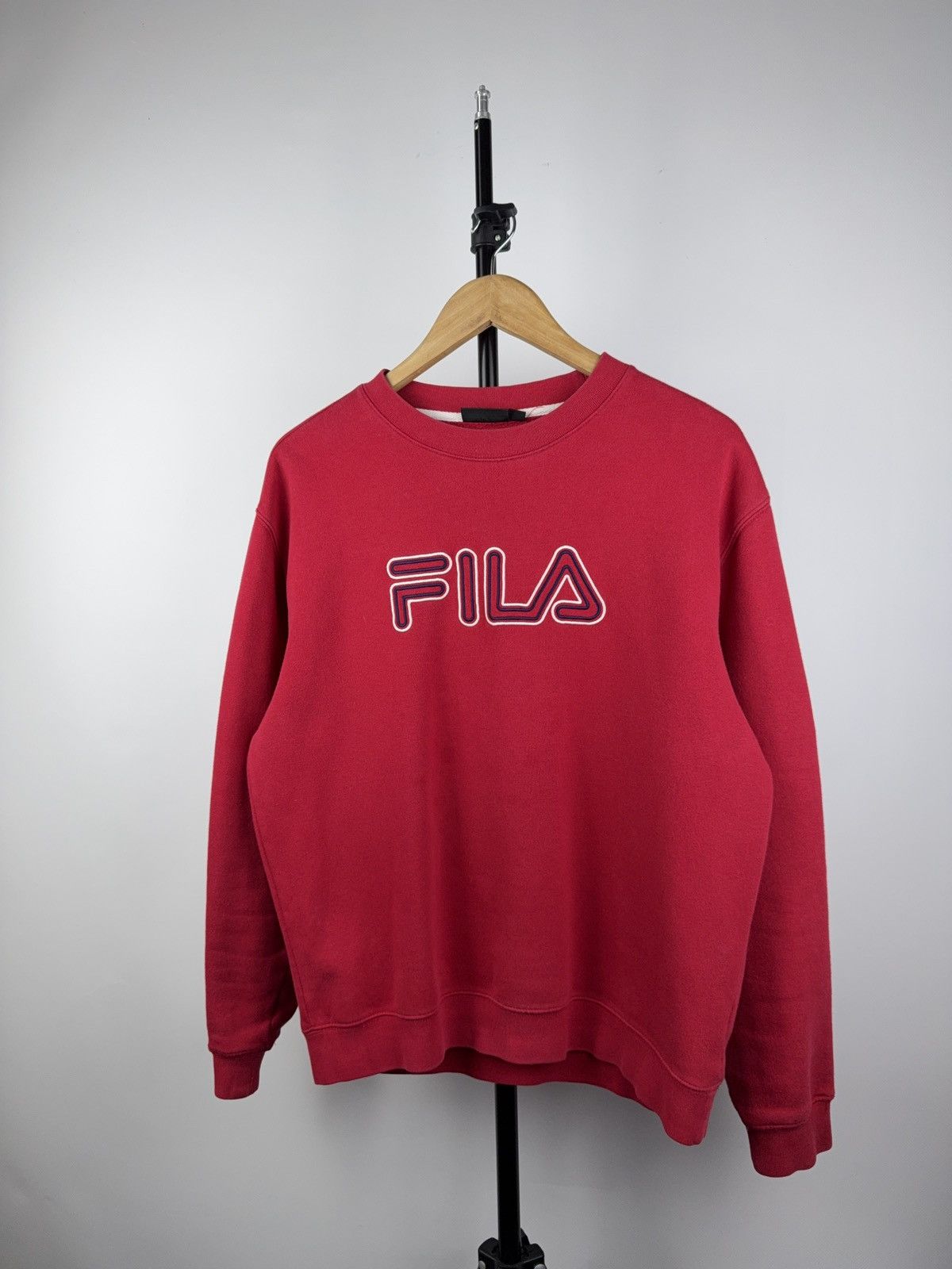 Fila × Vintage Vintage 90s Fila embroidered big logo Crewneck sweatshirt Size US S / EU 44-46 / 1 - 1 Thumbnail