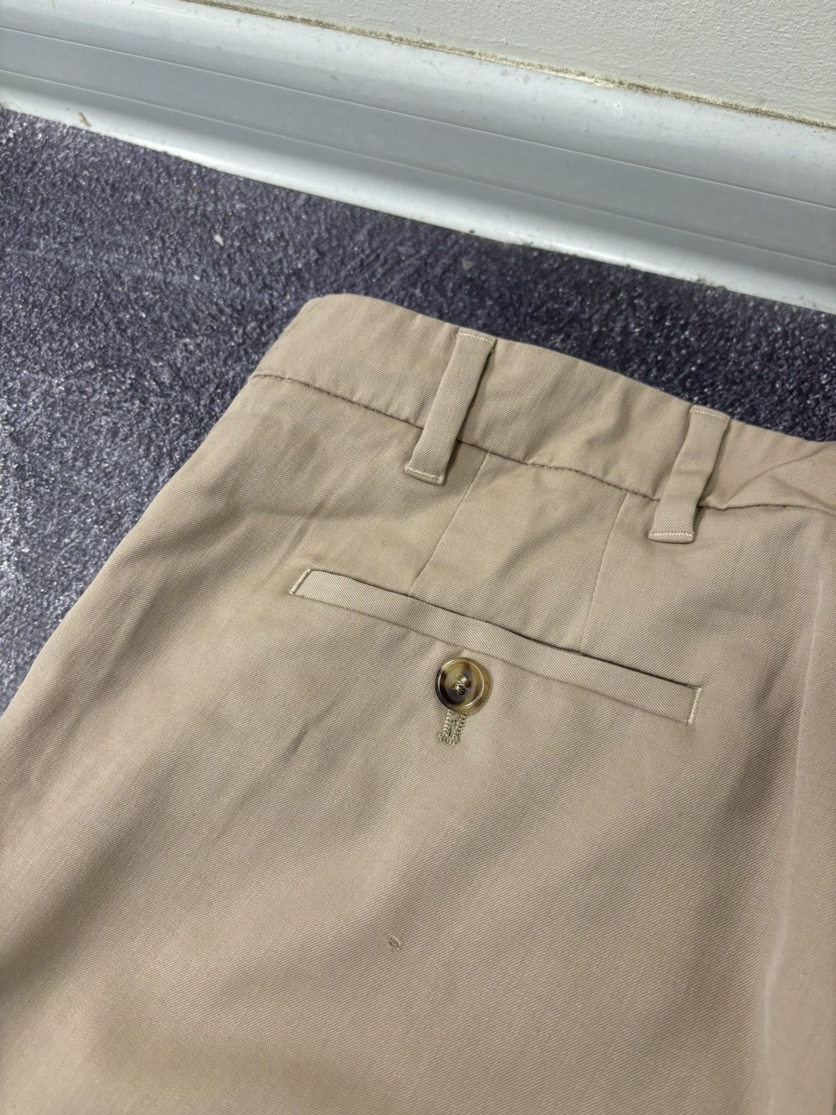 Prada Prada Women’s Straight Fit Beige Luxury Wool Pants Size 28" / US 6 / IT 42 - 17 Thumbnail