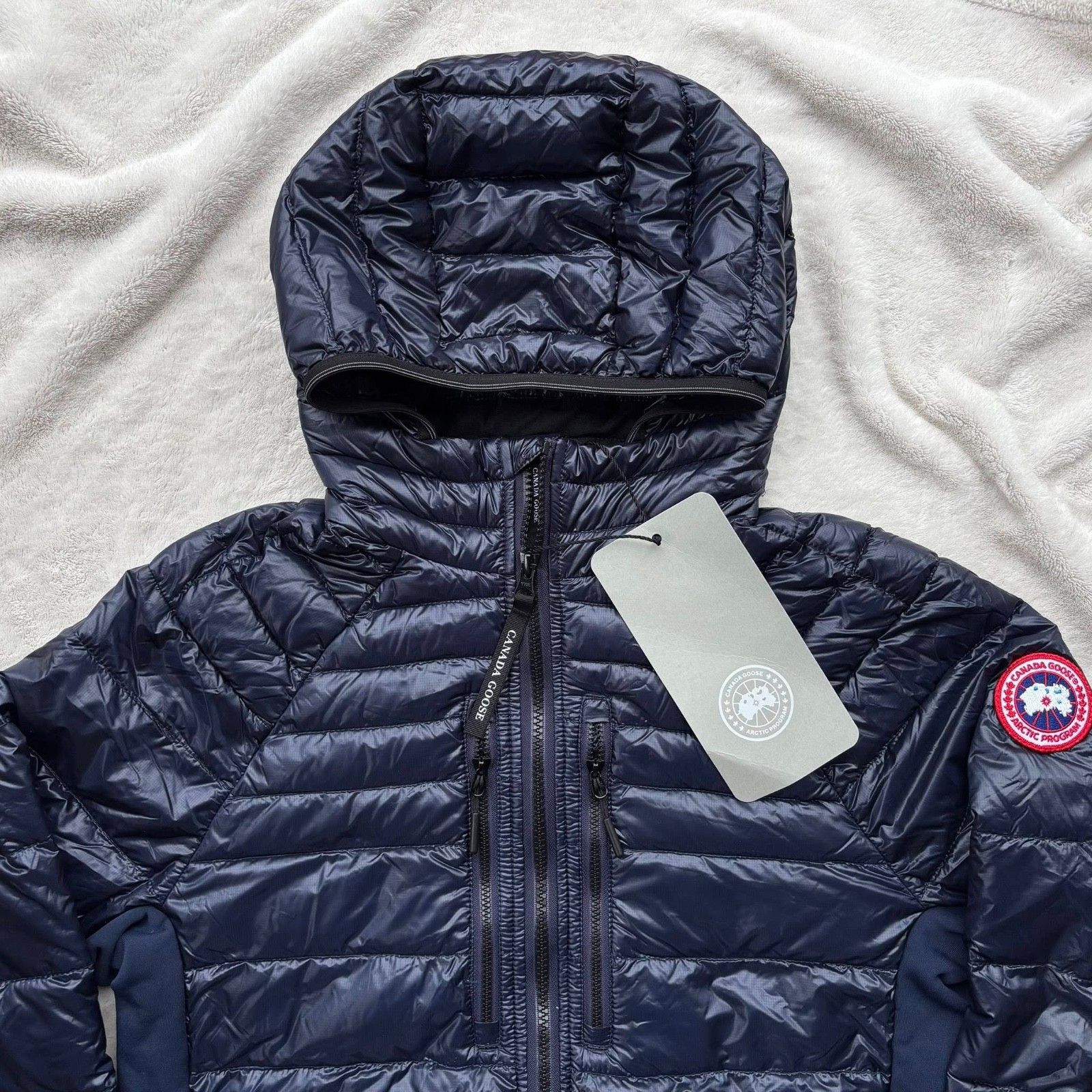 Canada Goose Canada Goose Atlantic Navy Hooded Hybridge Lite Jacket Size US XXL / EU 58 / 5 - 2 Thumbnail