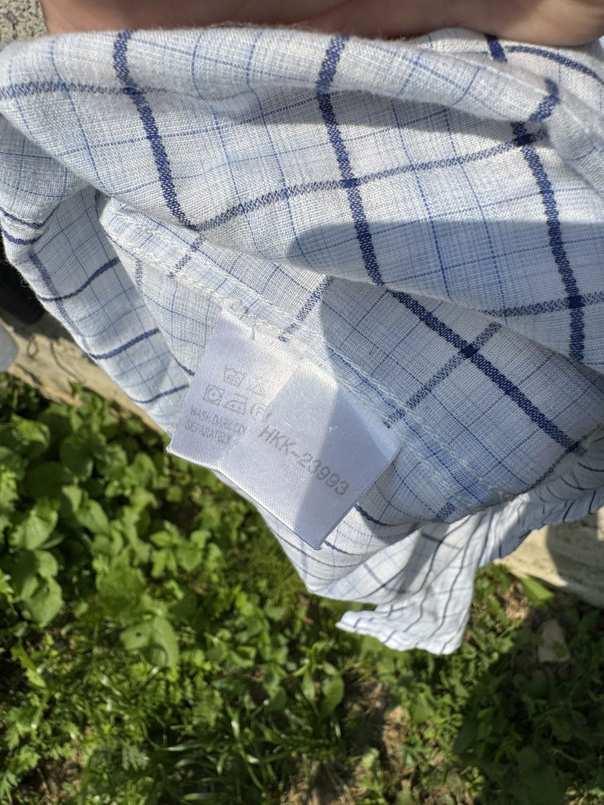 Yves Saint Laurent Vintage YSL Shiprt Sleeve Check Shirt Size US XL / EU 56 / 4 - 16 Thumbnail
