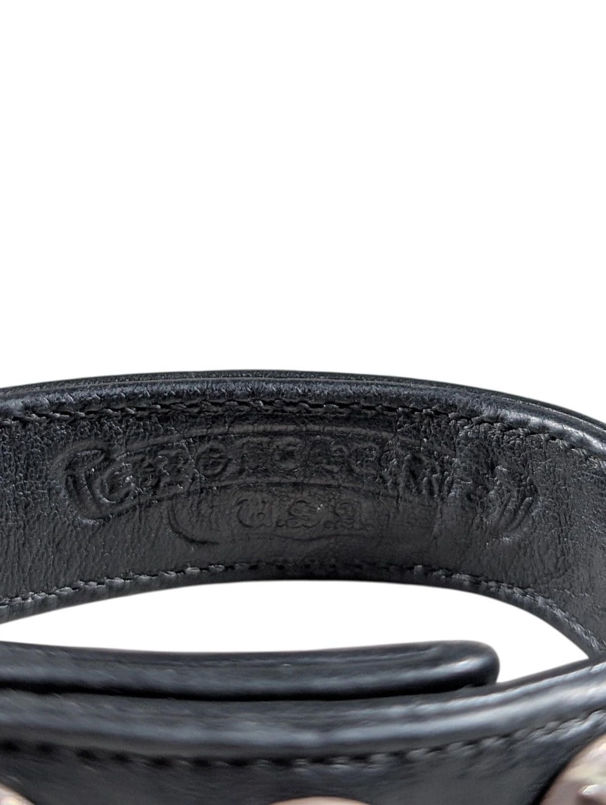 Chrome Hearts Leather Cross Ball Bracelet Size ONE SIZE - 5 Thumbnail