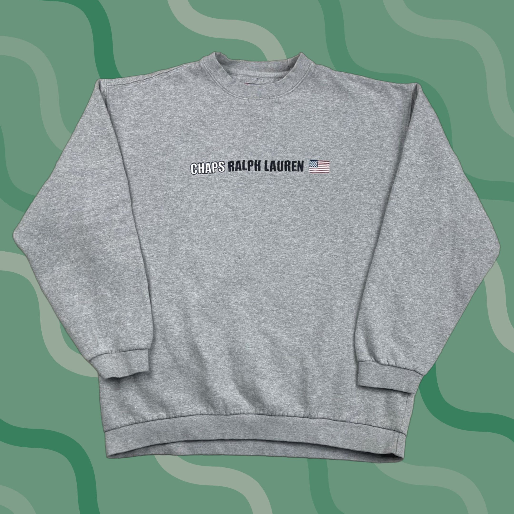 Ralph Lauren VINTAGE Ralph Lauren Chaps Sweatshirt Crewneck Gray Sz M 90s Logo Embroidered Men Pullover Regular Knit Cotton Polyester University? Size US M / EU 48-50 / 2 - 1 Thumbnail