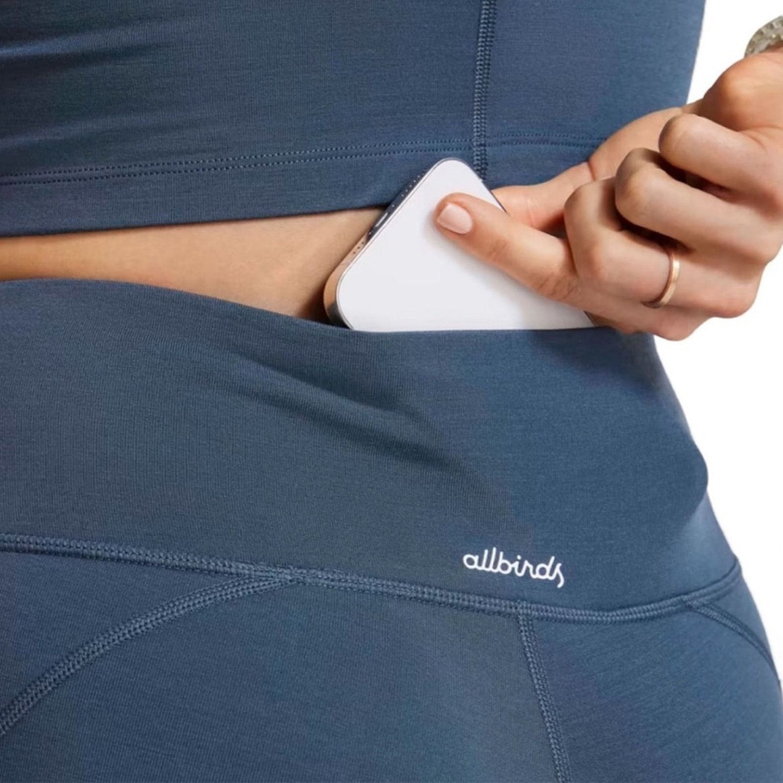 Allbirds Allbirds Natural Blue Leggings Size 25" / US 0 / IT 36 - 3 Thumbnail