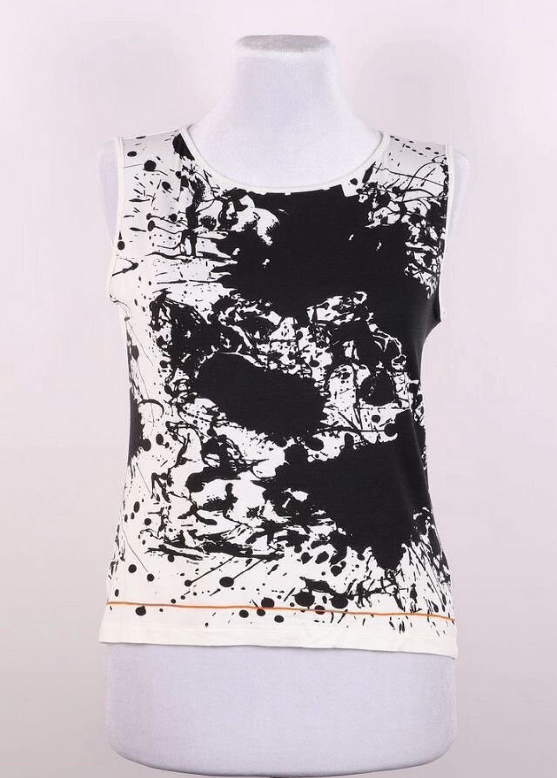 Hermes Hermés by Maison Margiela SS2004 Paint Splatter Tank Top Size L / US 10 / IT 46 - 1 Thumbnail