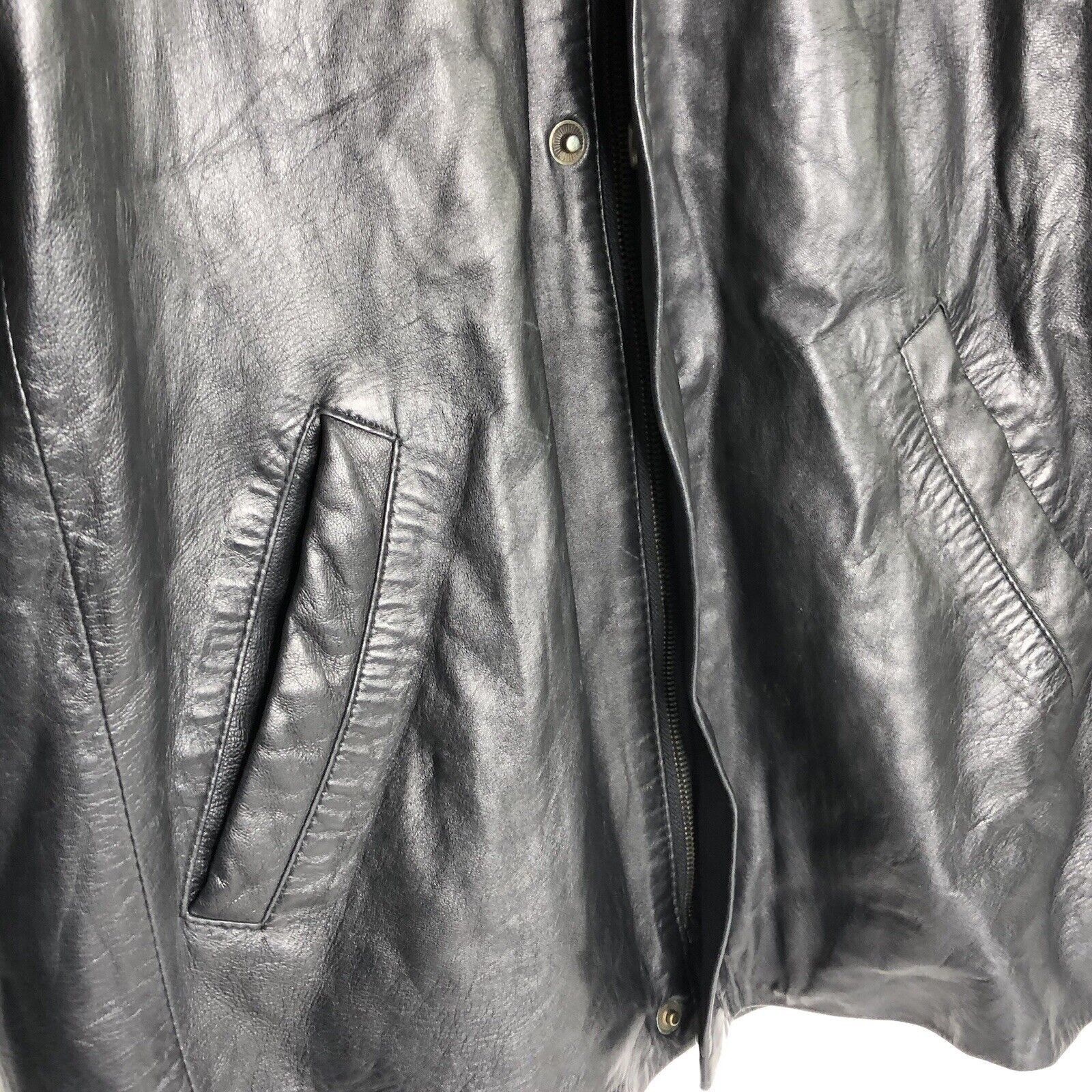 Other Se-ka Men Black Soft Lamb Leather Jacket Size XL Full zip Size US XL / EU 56 / 4 - 8 Thumbnail