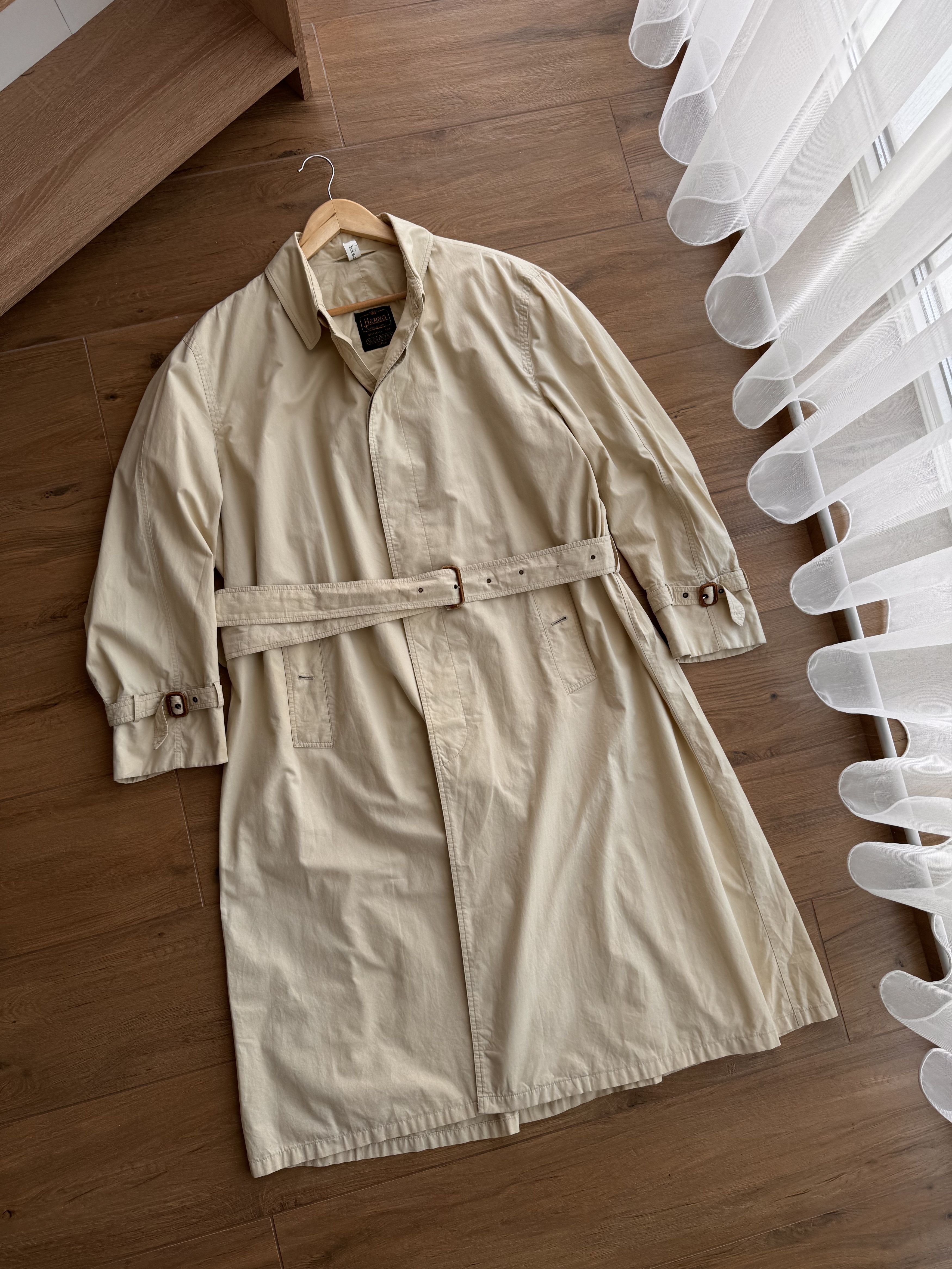 Vintage Herno Made in Italy Luxury Beige Long Coat