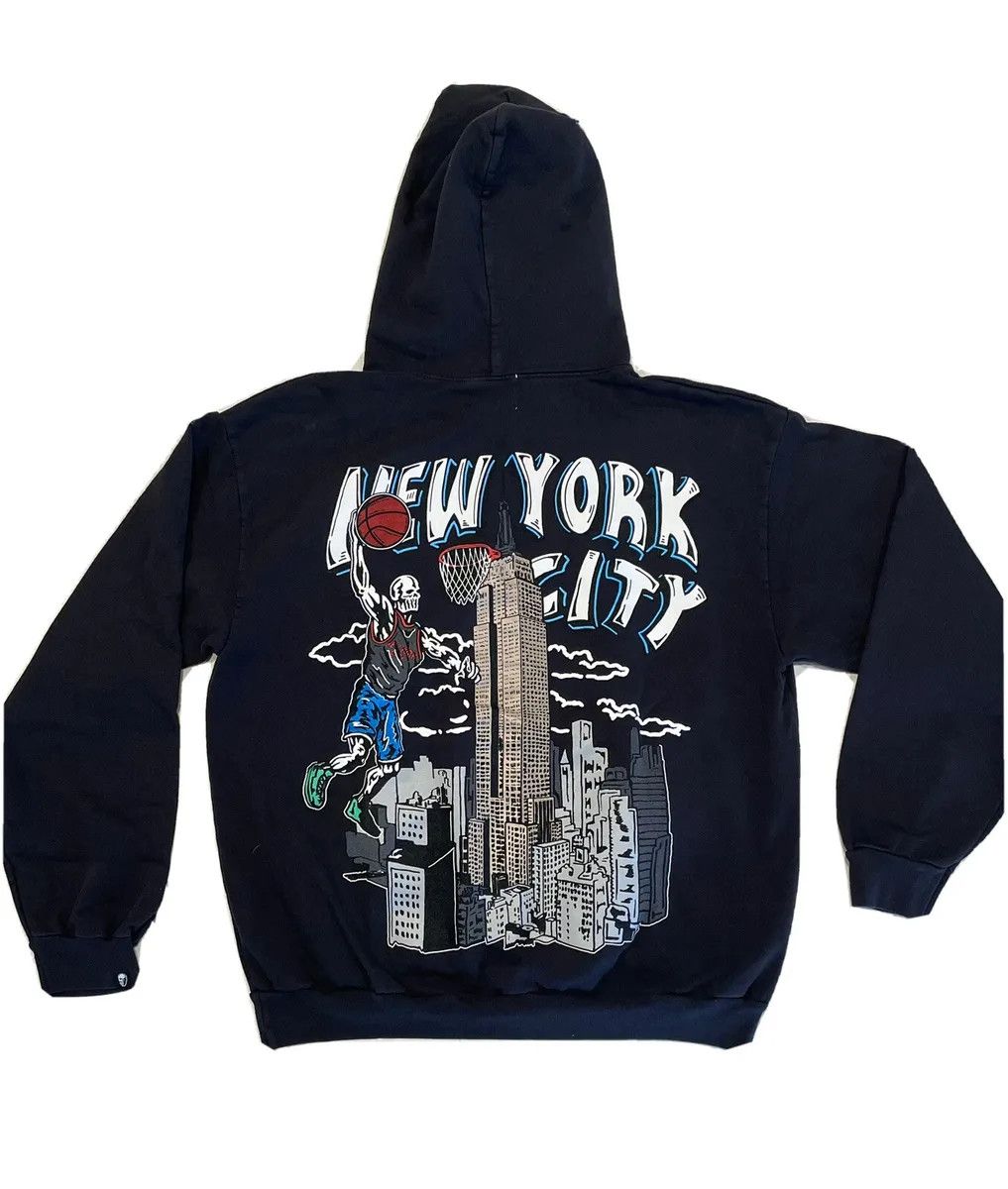 image of Warren Lotas Nyc Basketball Hoodie in Black, Men's (Size Large)