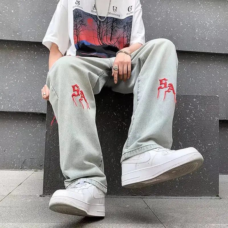 Japanese Brand Retro straight casual jeans Size US 32 / EU 48 - 1 Thumbnail