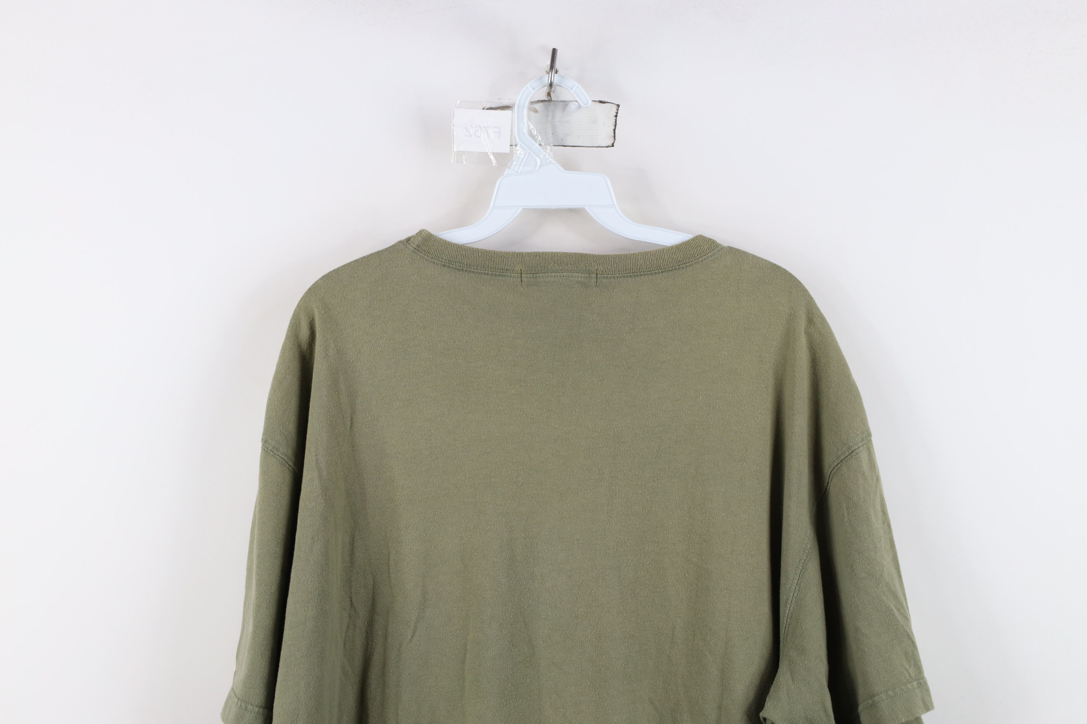 Eddie Bauer Vintage 90s Eddie Bauer Blank Cotton Pocket T-Shirt Green Size US XL / EU 56 / 4 - 12 Thumbnail