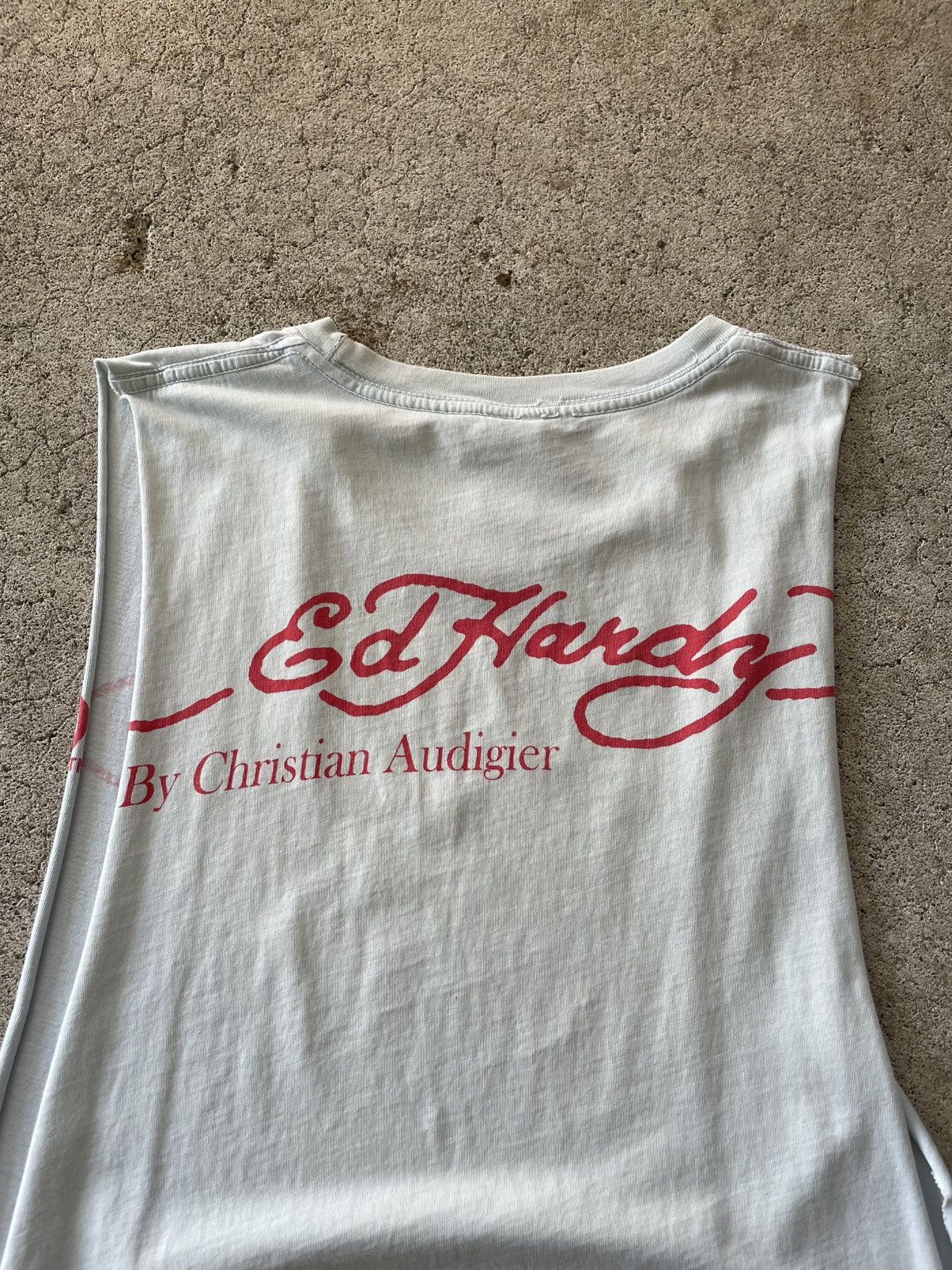 Ed Hardy Vintage Ed Hardy Cut Off Shirt Made In USA Size US XL / EU 56 / 4 - 4 Thumbnail