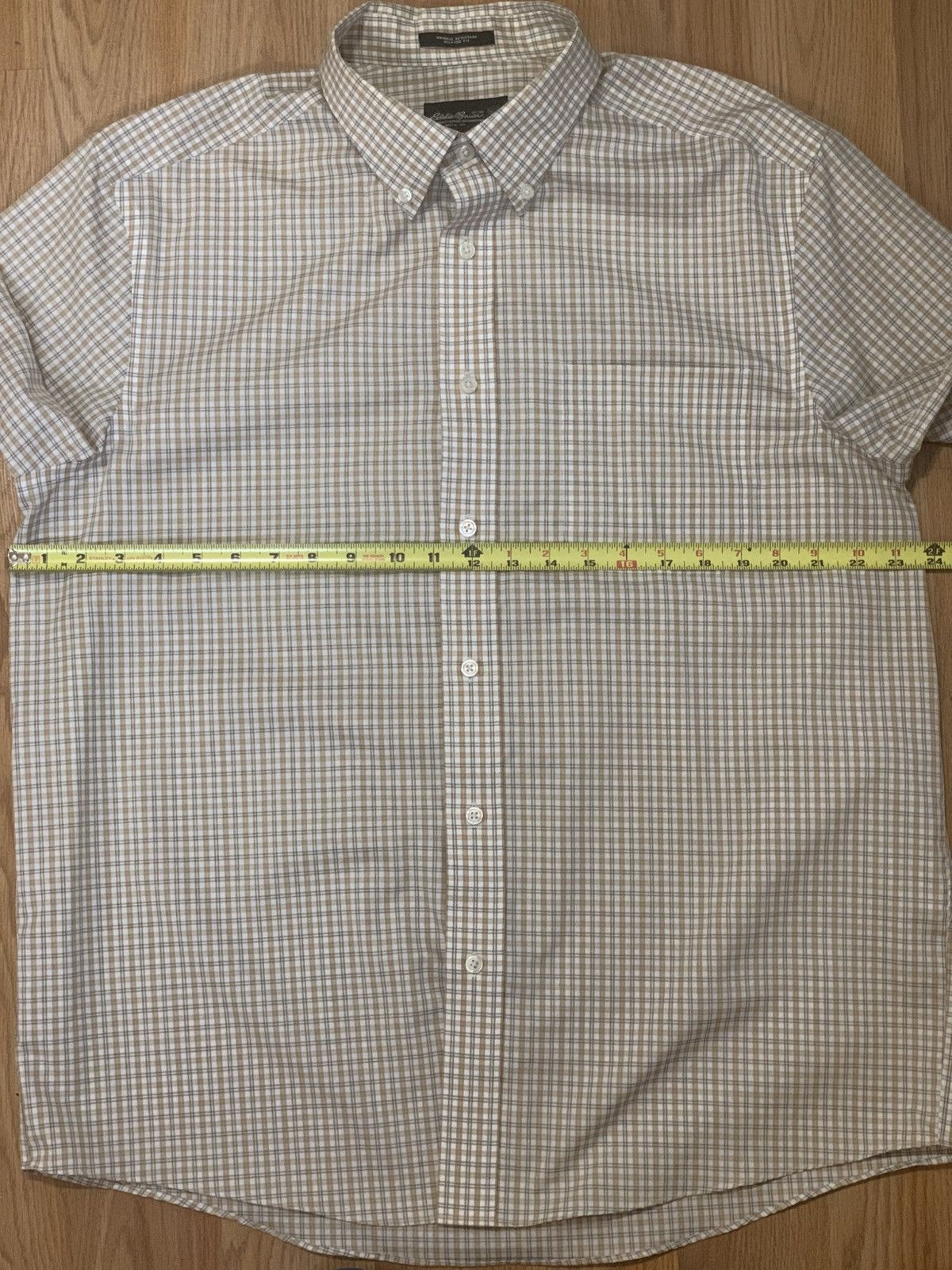 Eddie Bauer SzL-Eddie Bauer Relaxed Fit Short Sleeve Button Up Plaid Size US L / EU 52-54 / 3 - 4 Thumbnail